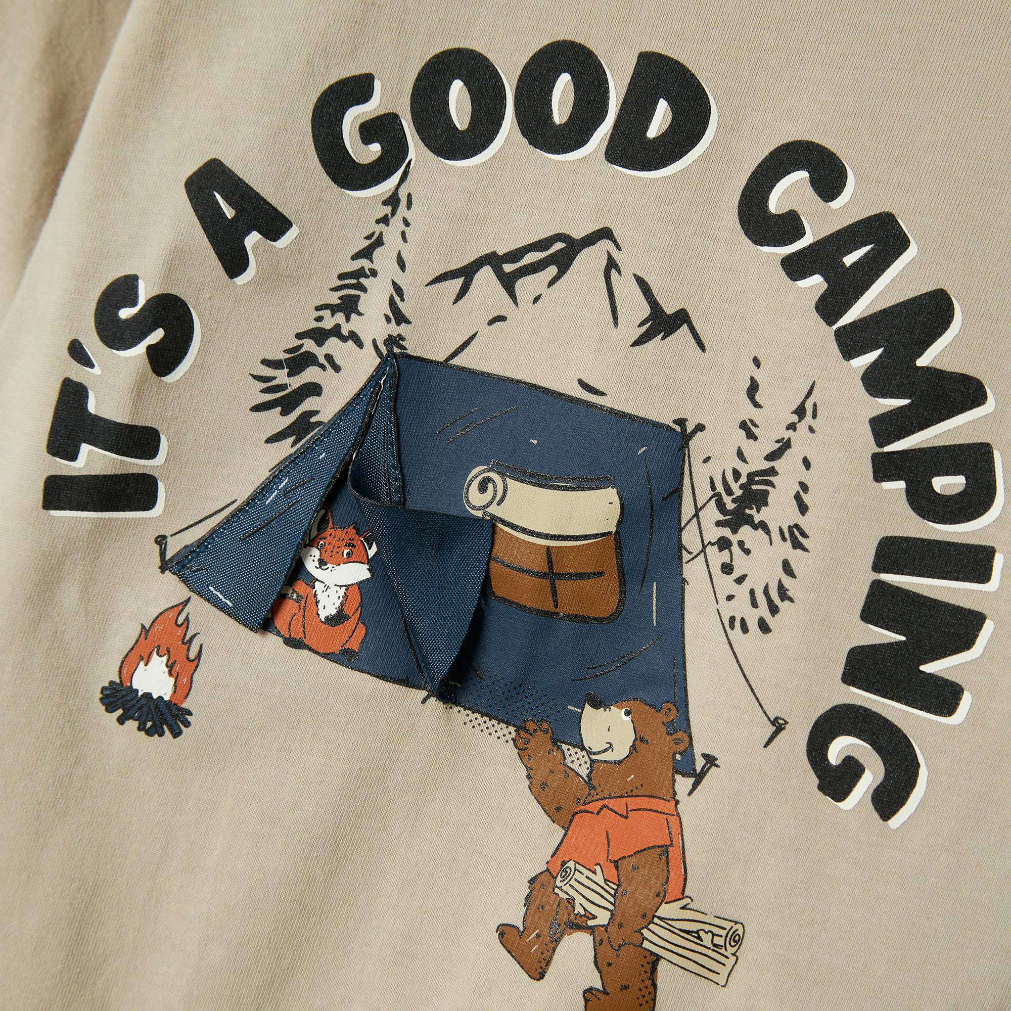 Langarmshirts, name it, Beige – Besonderheit: aus 100% Baumwolle