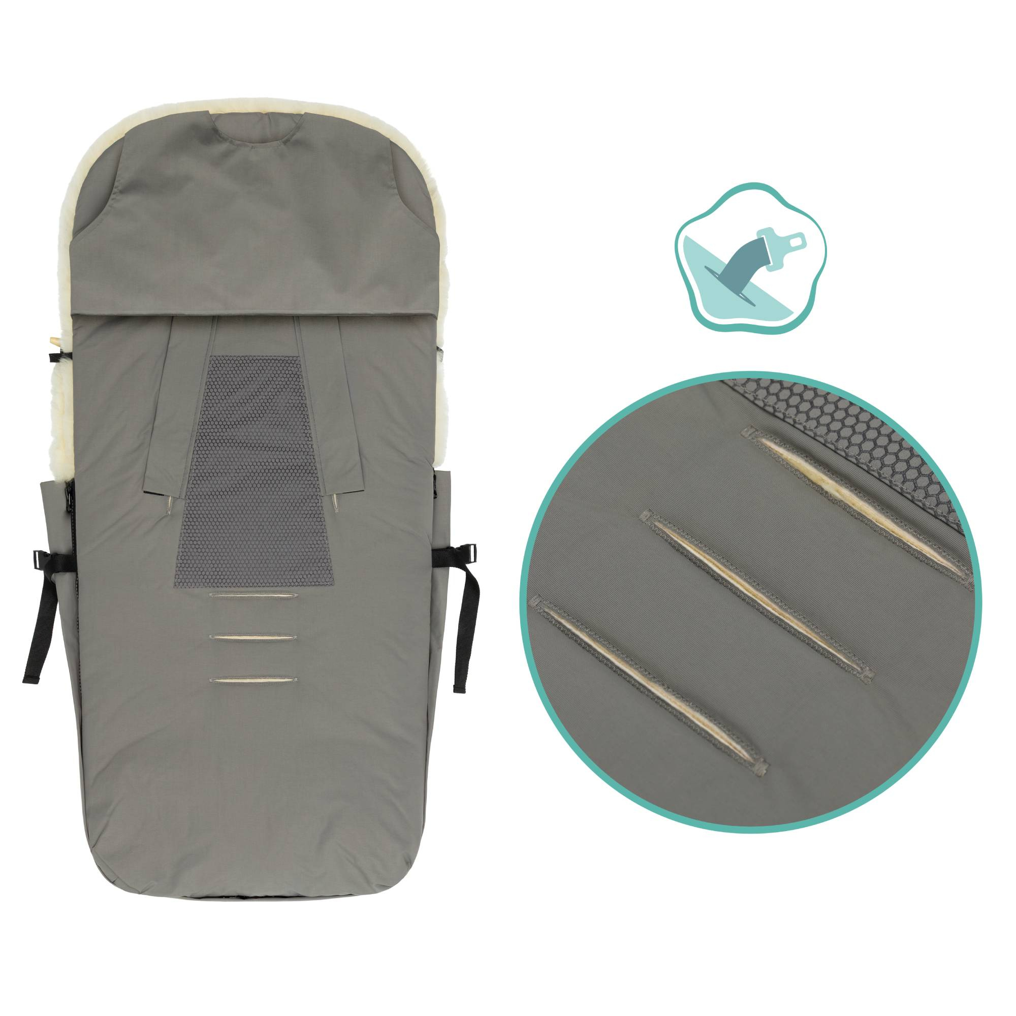 Fußsäcke & Decken, LITTLE ONE, Grau – Produktansicht