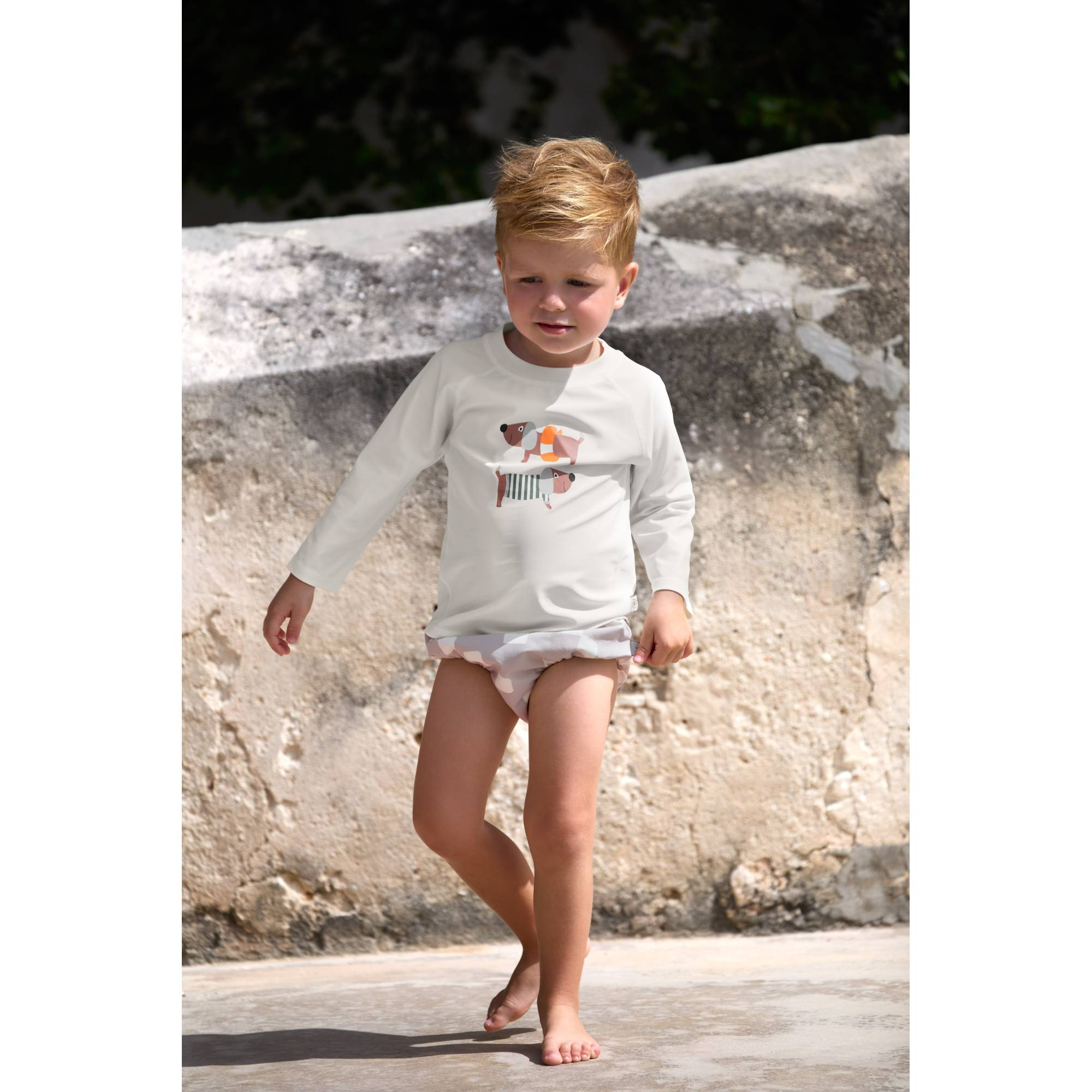 Schwimmanzüge & -shirts, LÄSSIG, Weiß – Produktansicht