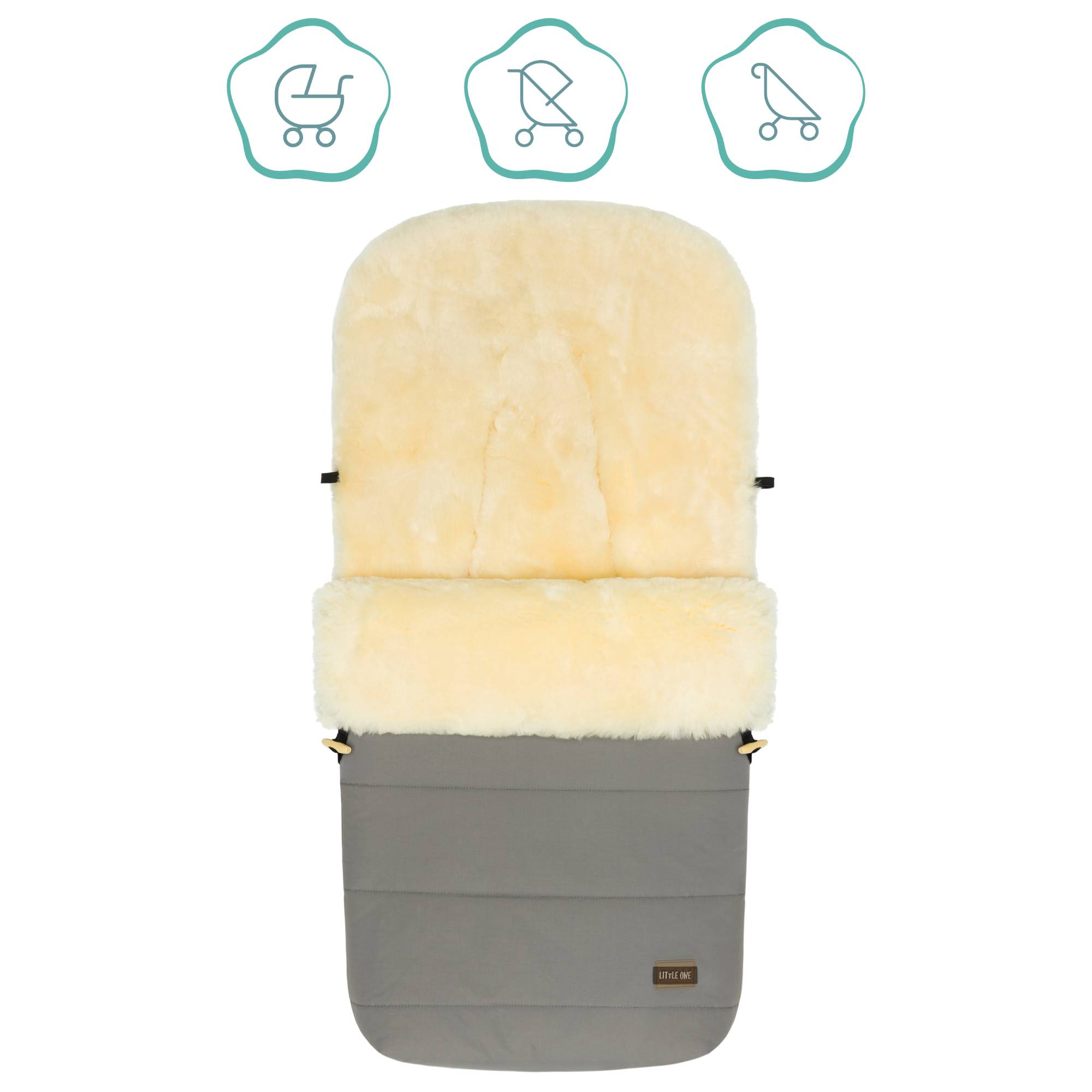 Fußsäcke & Decken, LITTLE ONE, Grau – Produktansicht