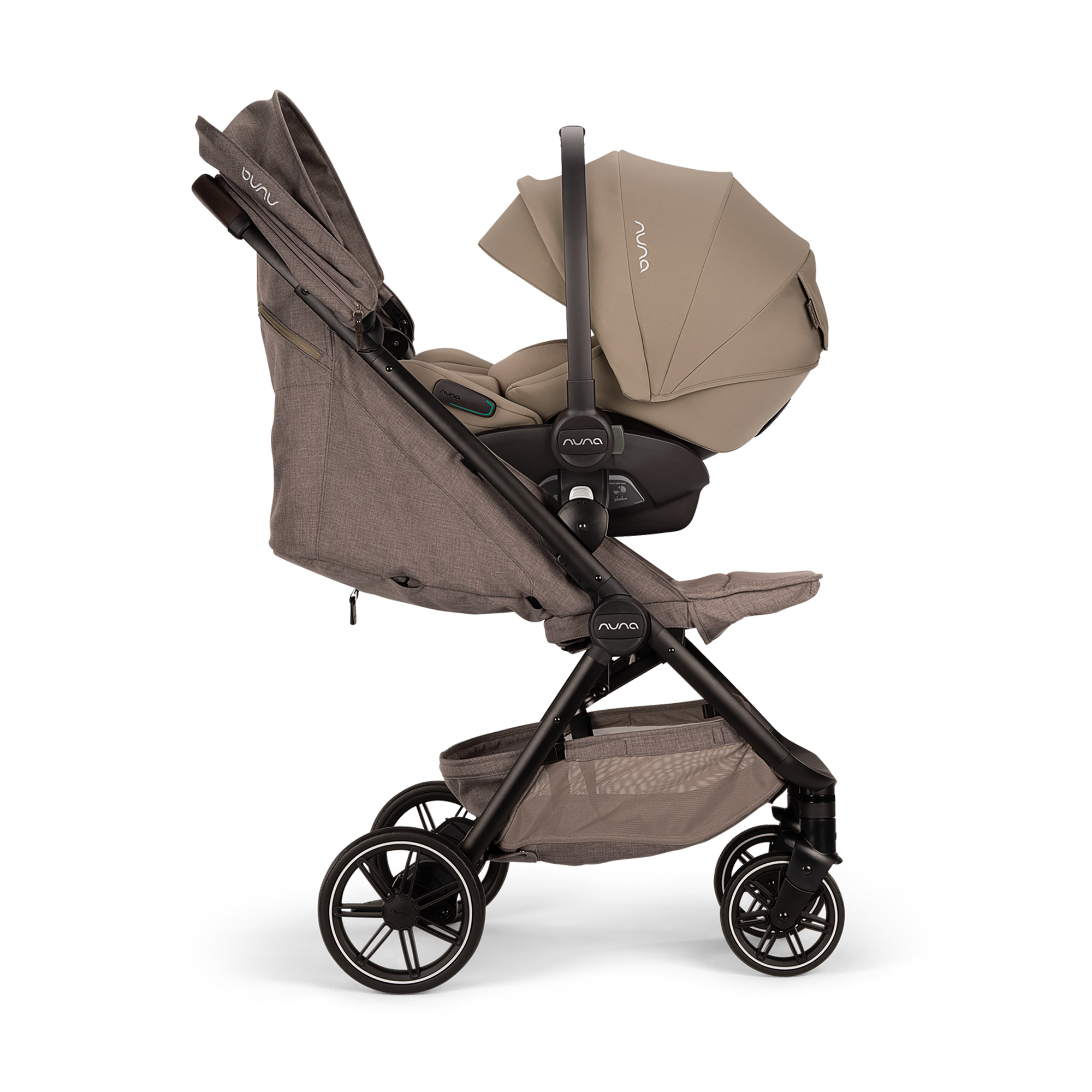 Babyschalen 0-13 kg, Gruppe 0+, nuna, Braun – Produktansicht