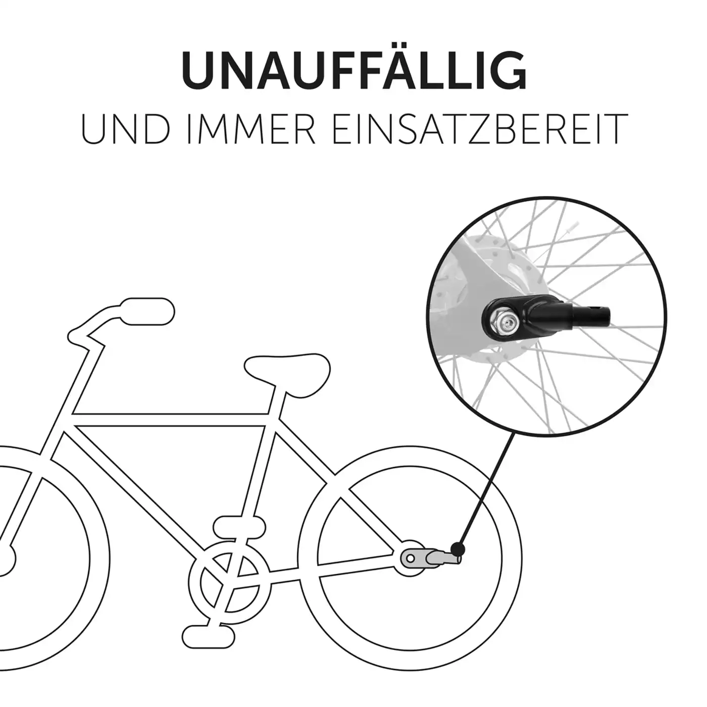 Fahrradanhänger Zubehör, hauck, Schwarz – Produktansicht