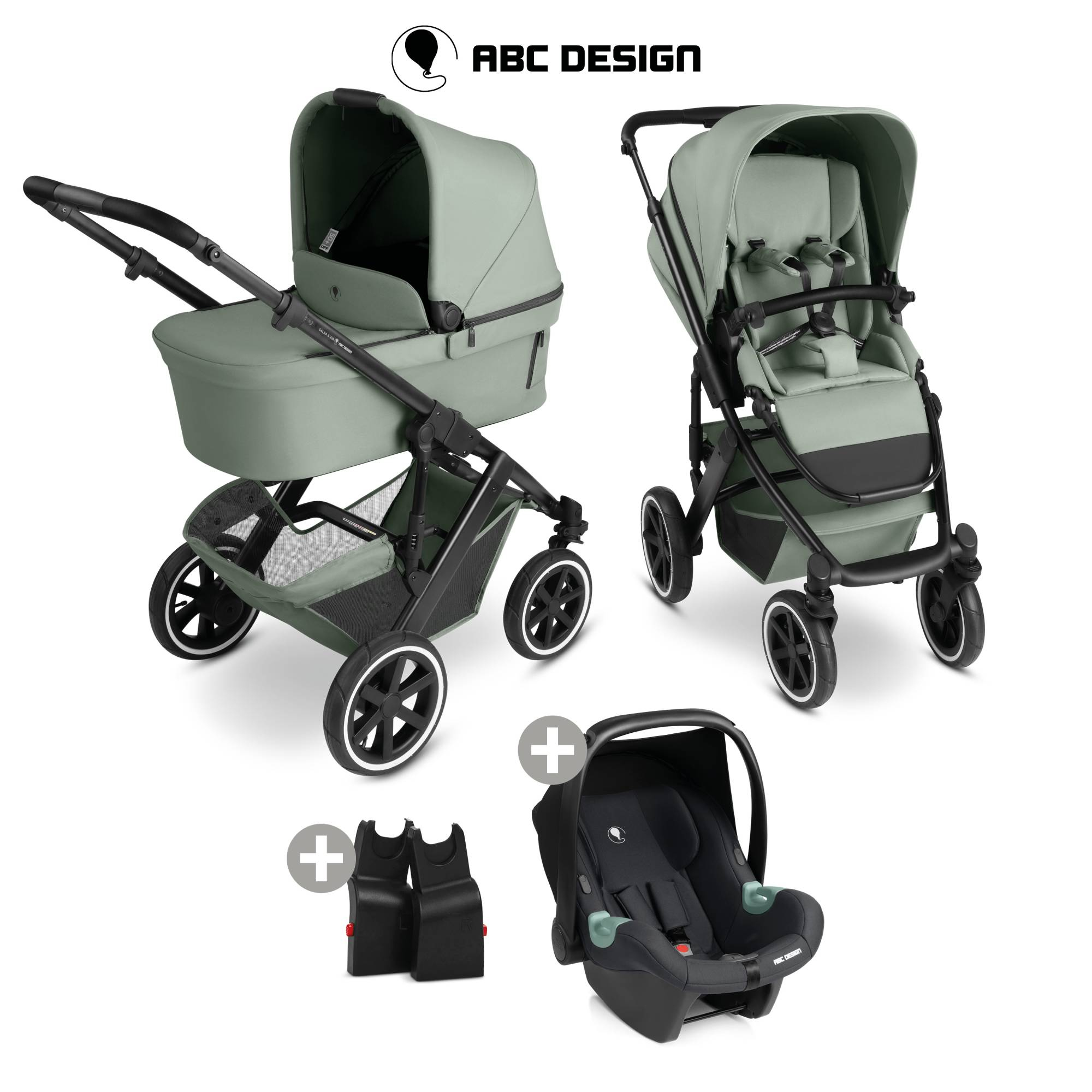 Kinderwagen Komplettsets, ABC DESIGN, Grün – Produktansicht