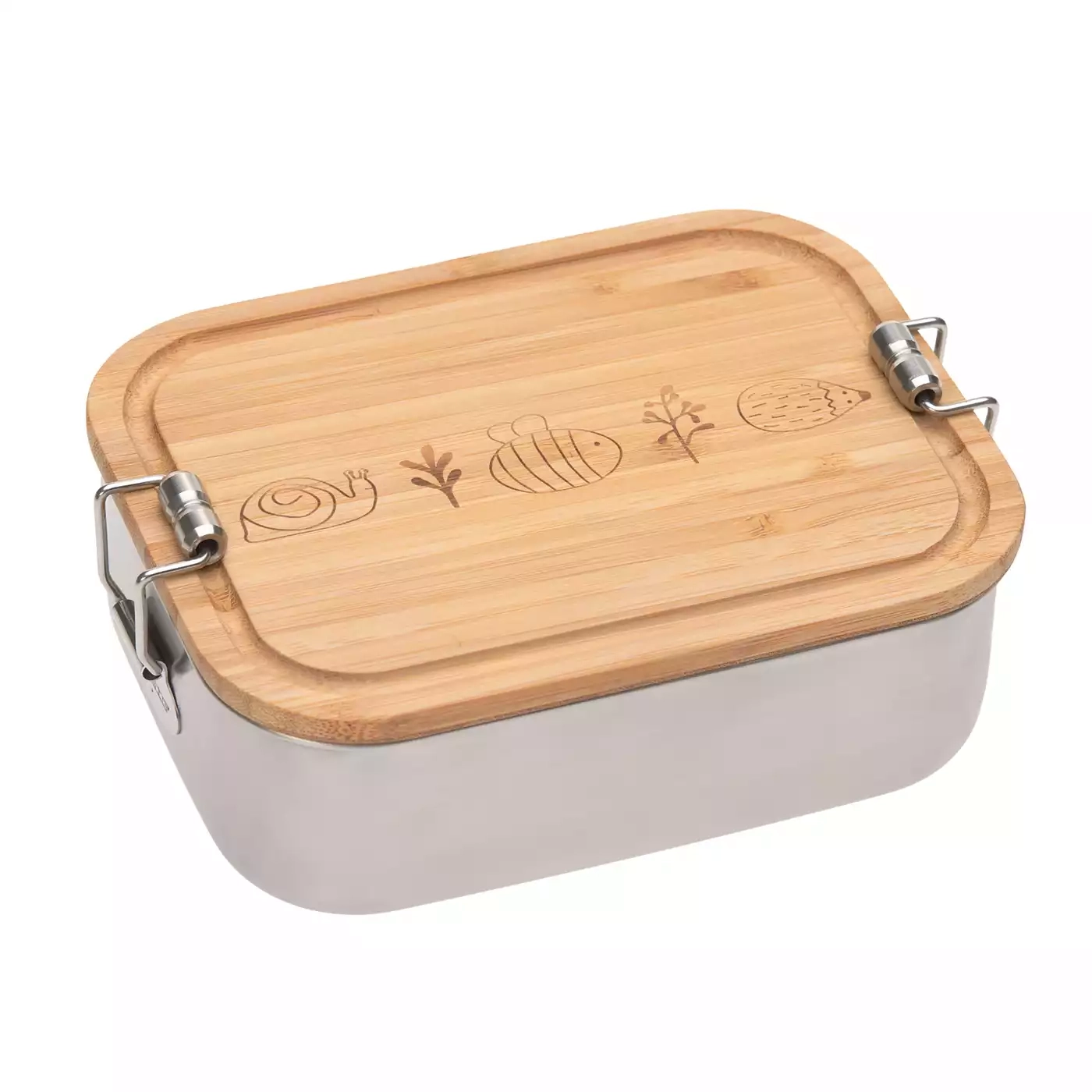 Brotdosen & Snackboxen, LÄSSIG, Mehrfarbig – Besonderheit: einsetzbare Trennung