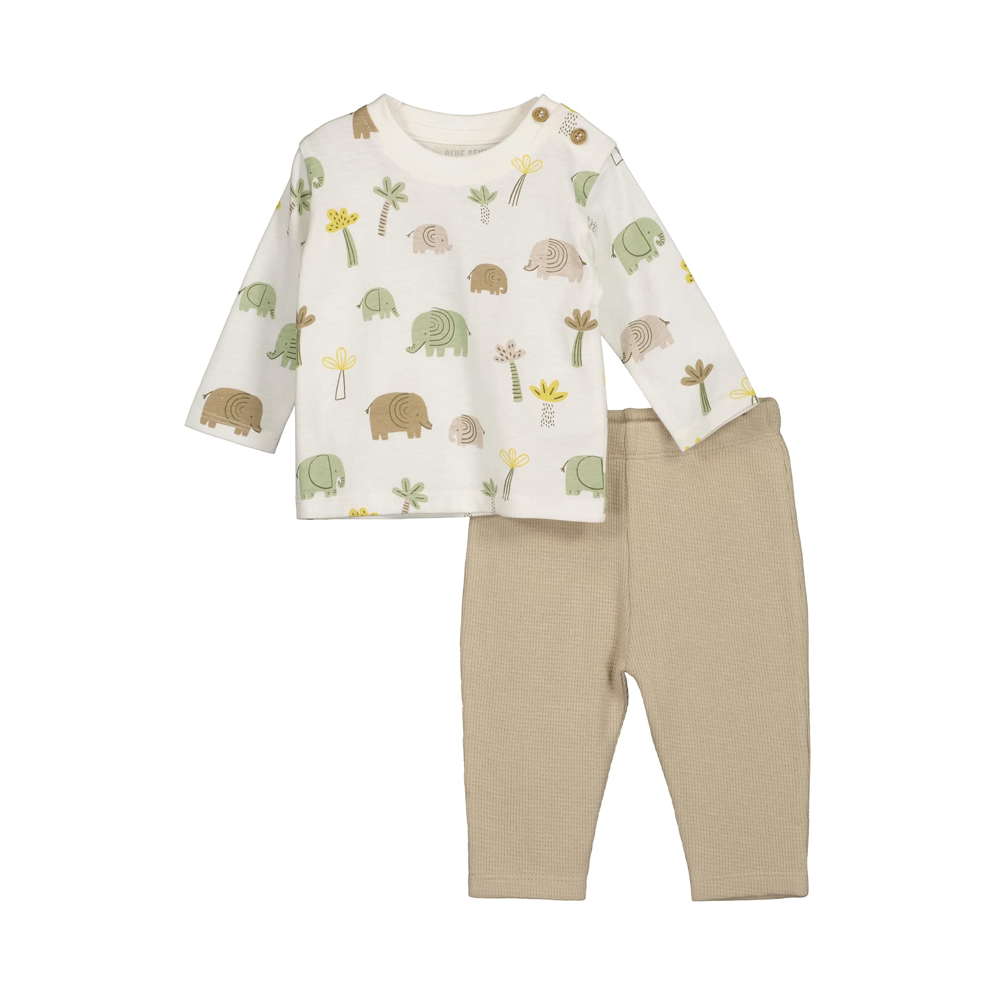 Langarmshirts, blue seven, Weiß – Besonderheit: Set aus Langarmshirt und Hose