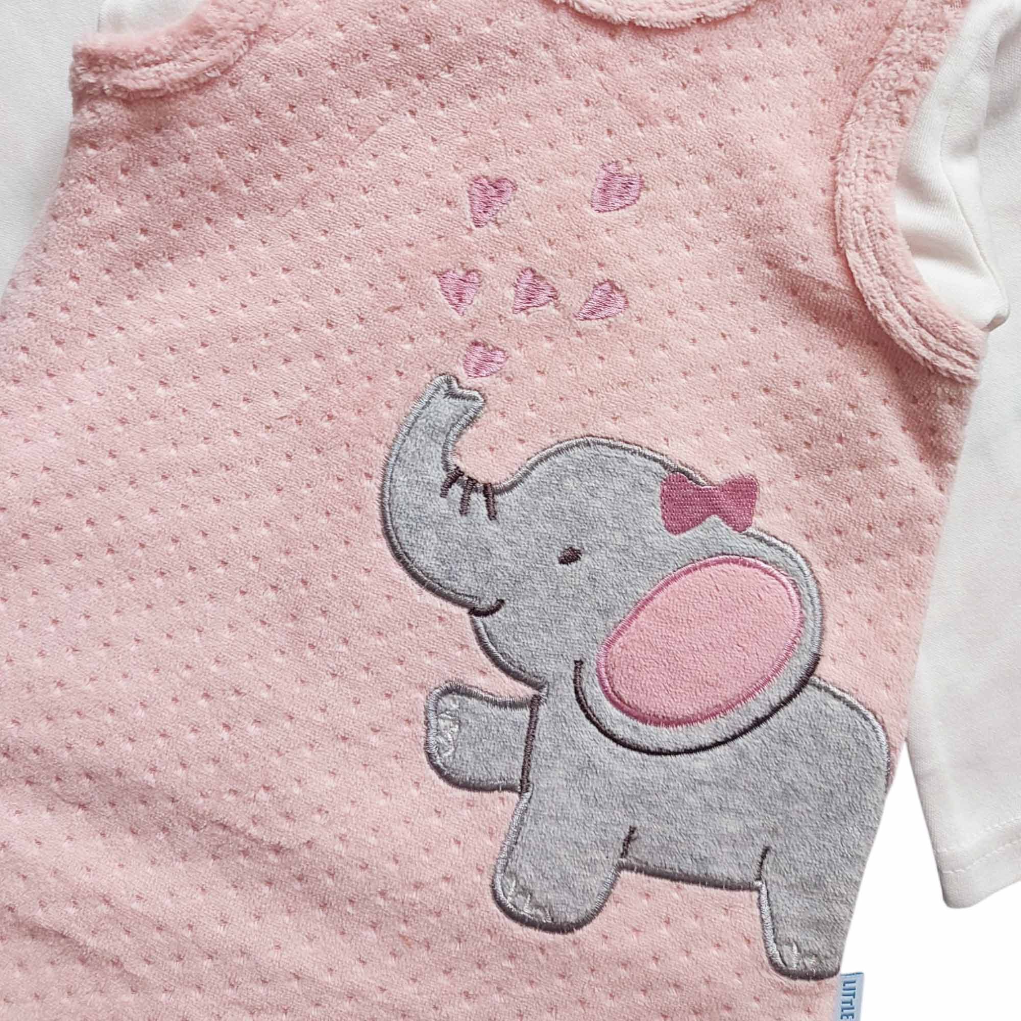 Strampler, LITTLE ONE, Pink – Besonderheit: Set bestehend aus Strampler und Langarmshirt
