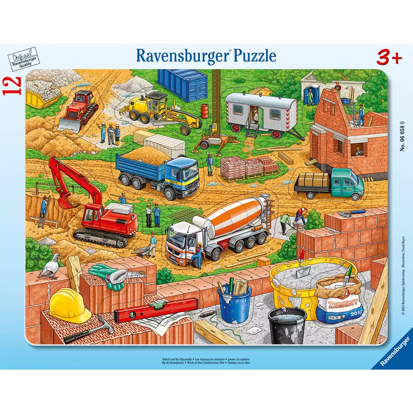 Kinderpuzzle Auf der Baustelle Ravensburger 2000578035105 3