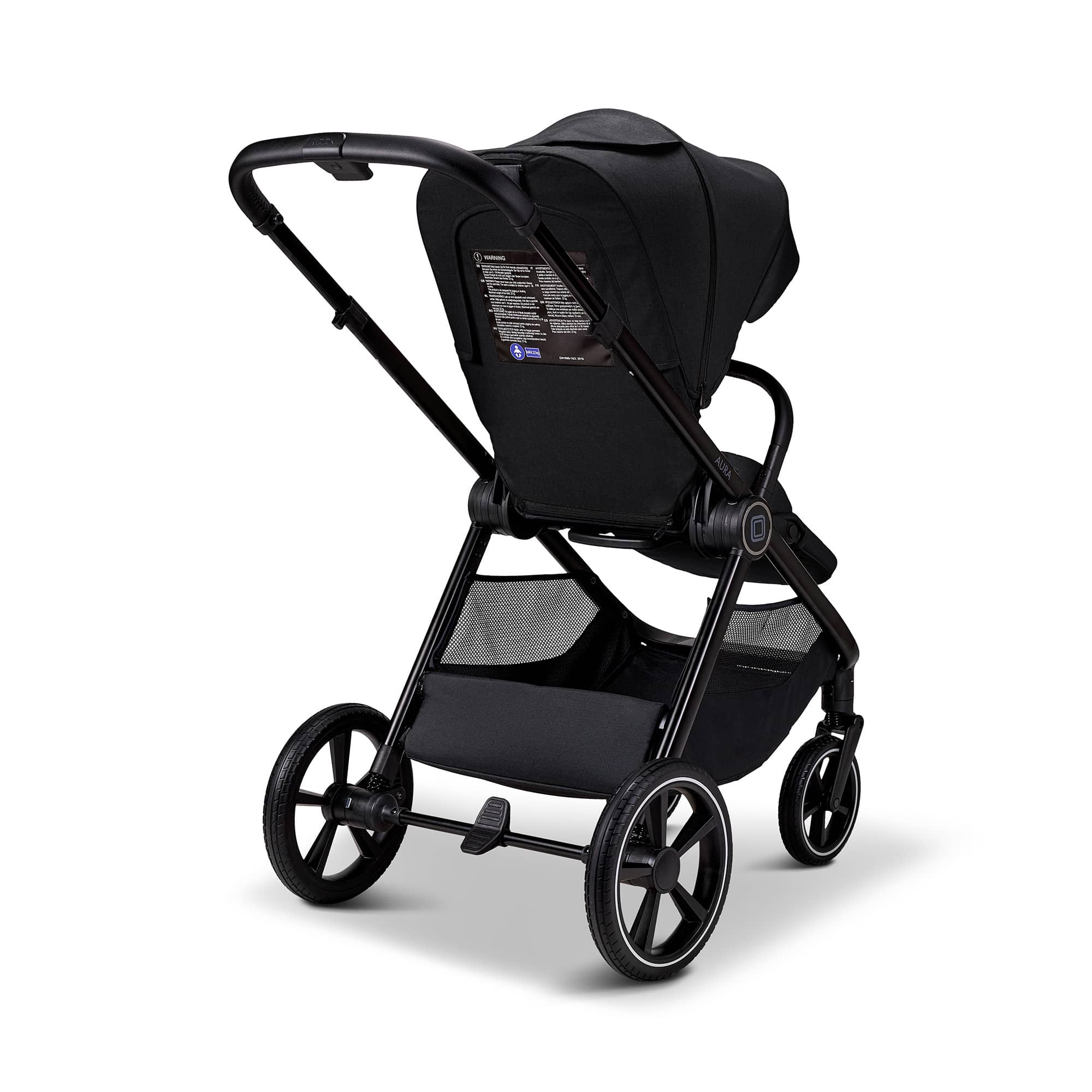 Kombi-Kinderwagen, MOON, Schwarz – Produktansicht