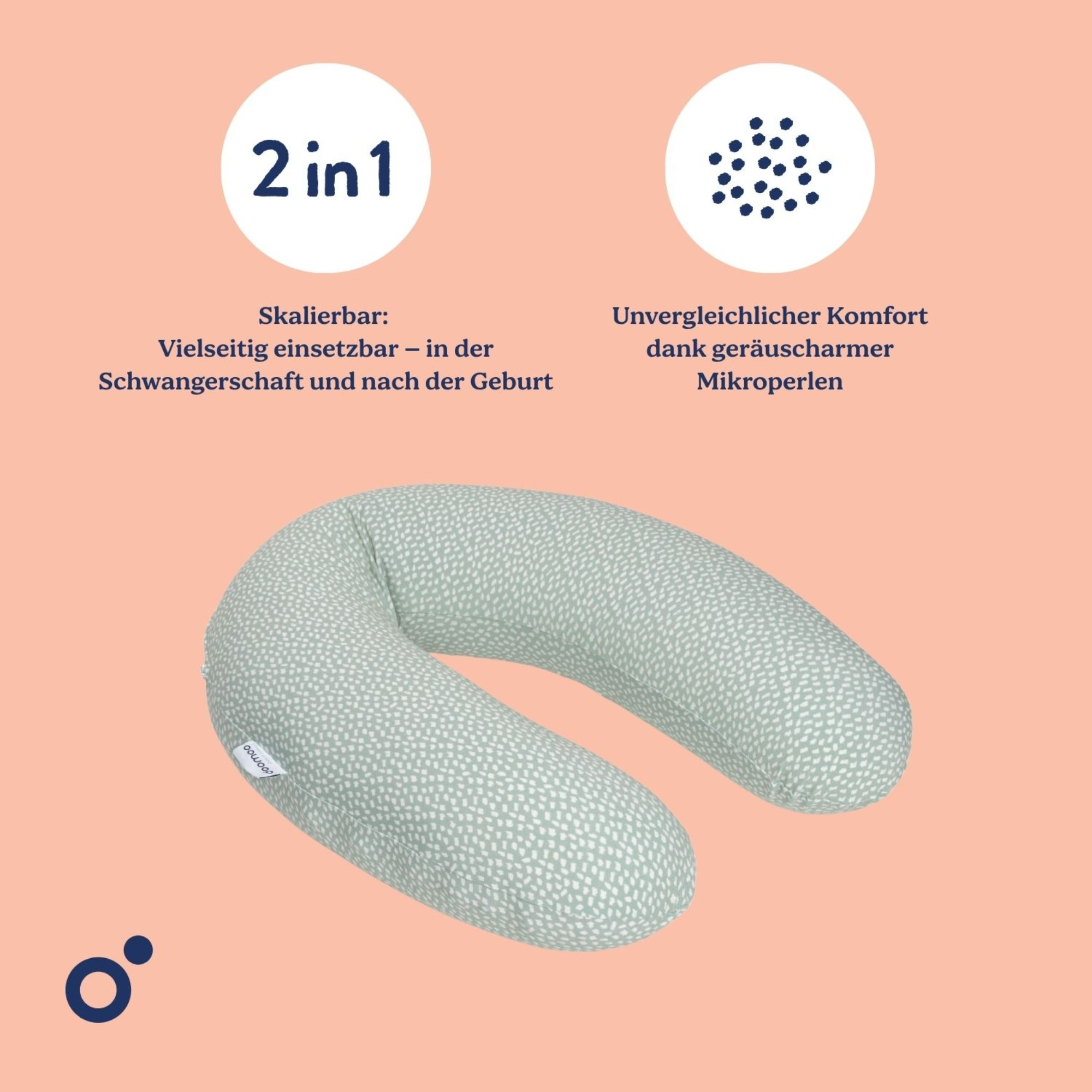 Stillkissen, doomoo, Grün – Produktansicht