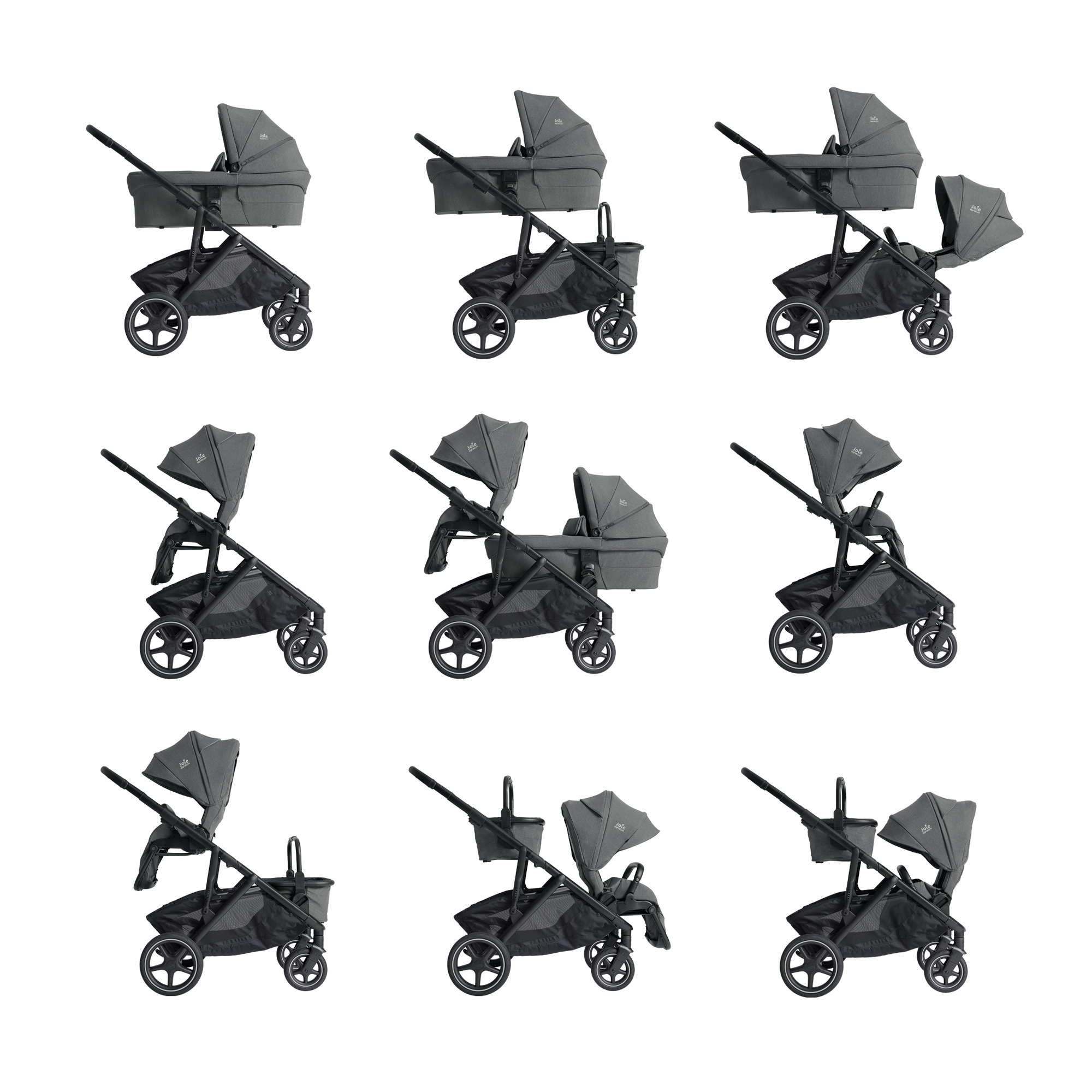 Kombi-Kinderwagen, Joie signature, Braun – Produktansicht