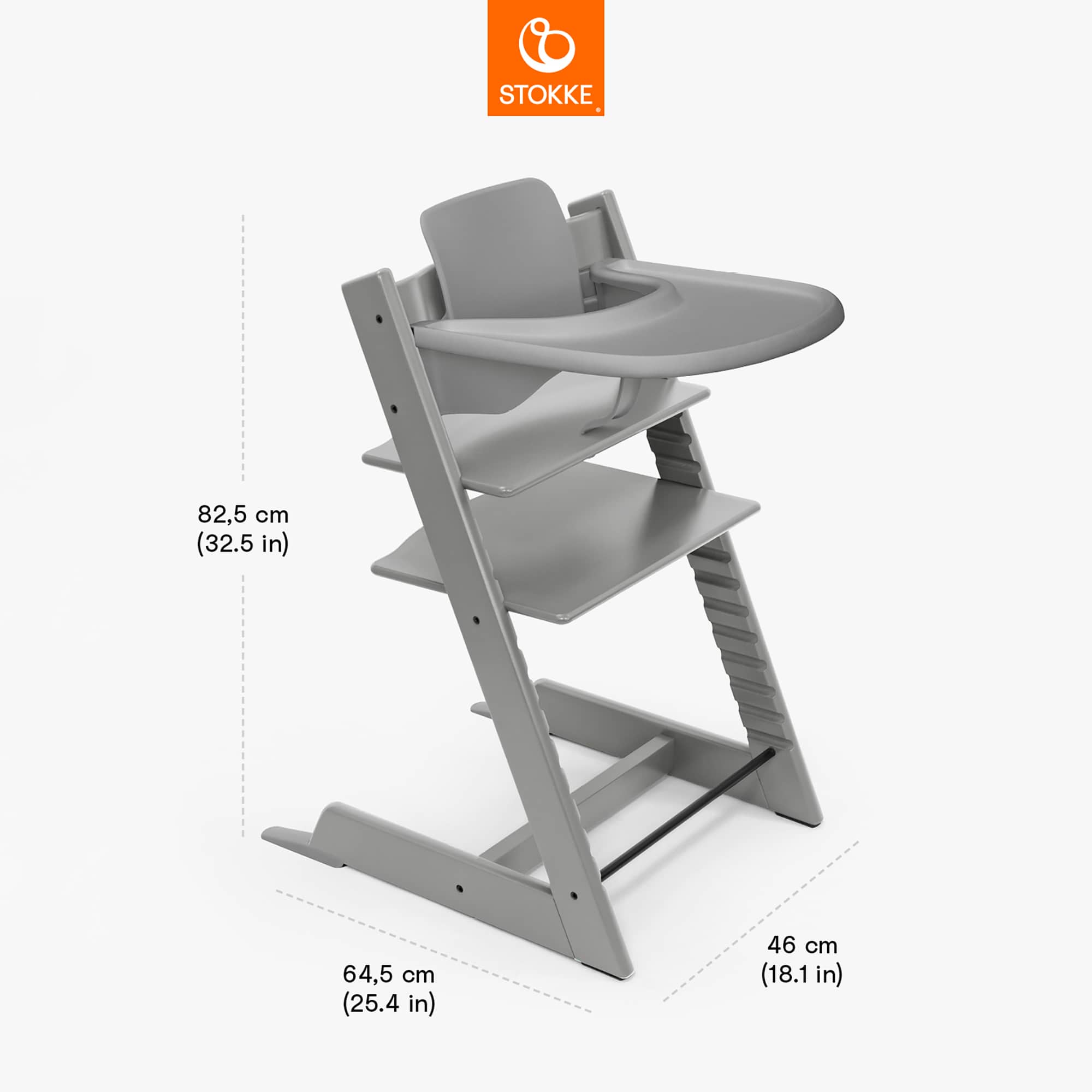 Hochstuhl Zubehör, STOKKE, Grau – Produktansicht