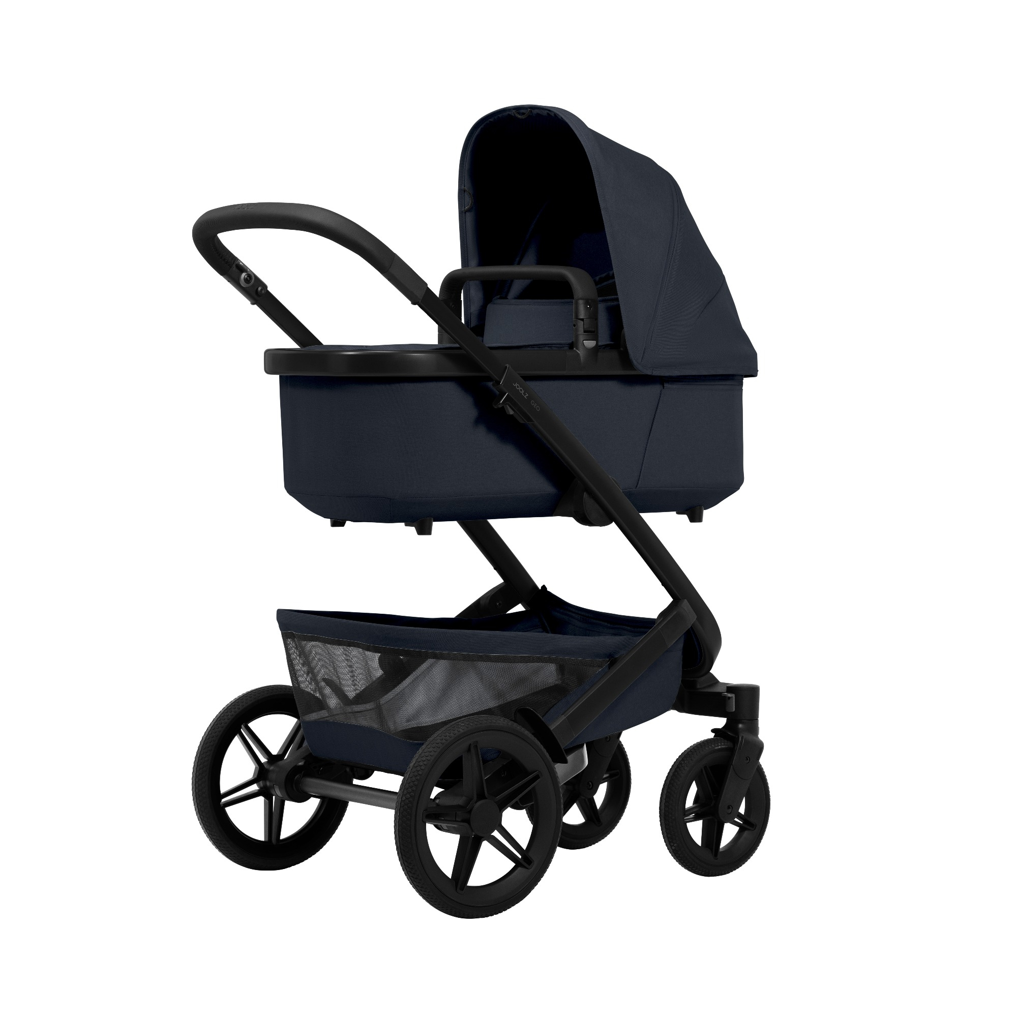 Kombi-Kinderwagen, JOOLZ, Blau – Besonderheit: geeignet für jedes Gelände dank 2 stufiger Federung & großer Reifen