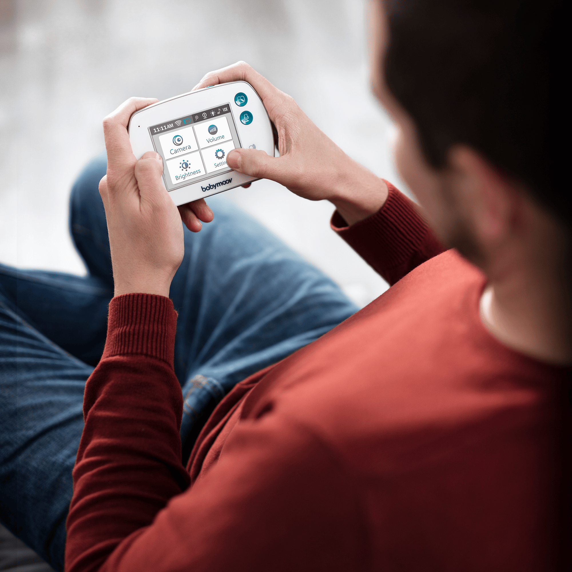 Video Babyphone, babymoov, Weiß – Besonderheit: intuitive Menüführung