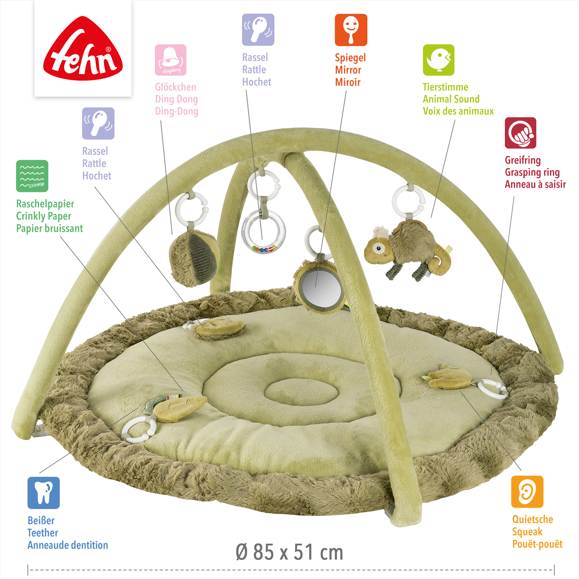 Spielbögen, fehn, Grün – Produktansicht