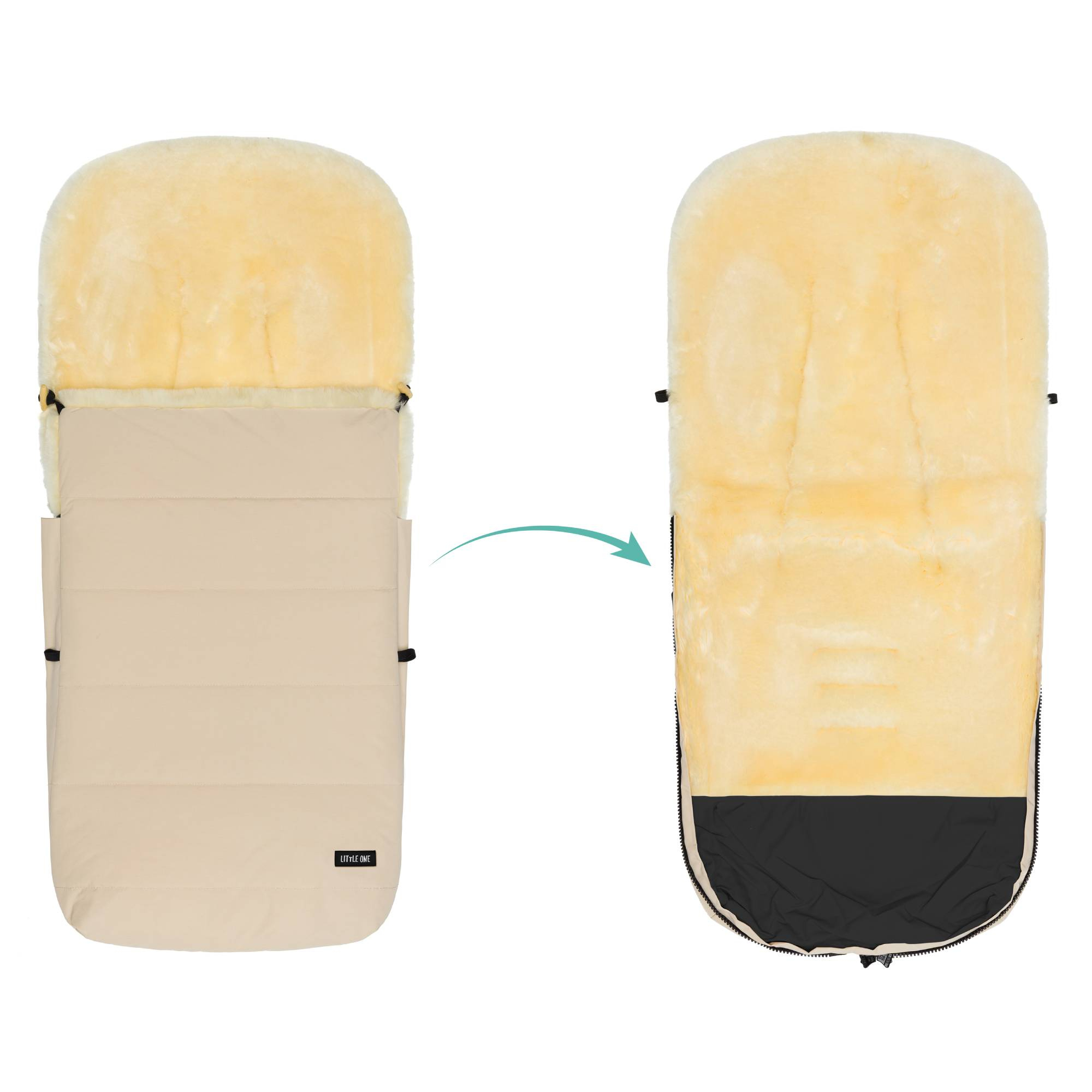 Fußsäcke & Decken, LITTLE ONE, Beige – Produktansicht