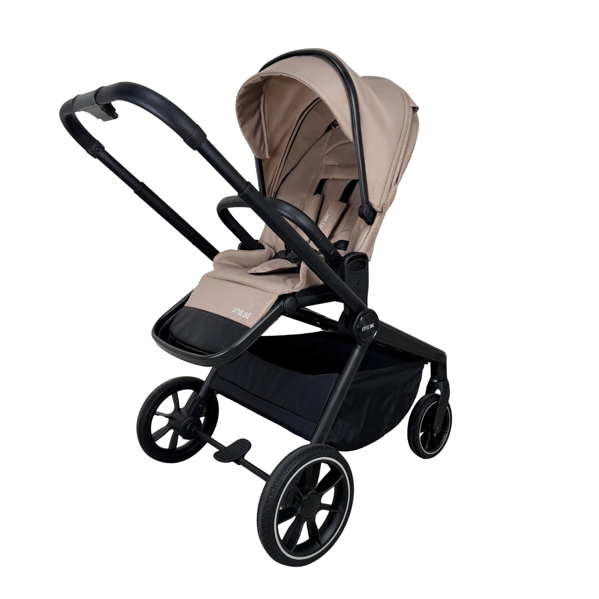 Kombi-Kinderwagen, LITTLE ONE, Schwarz – Produktansicht