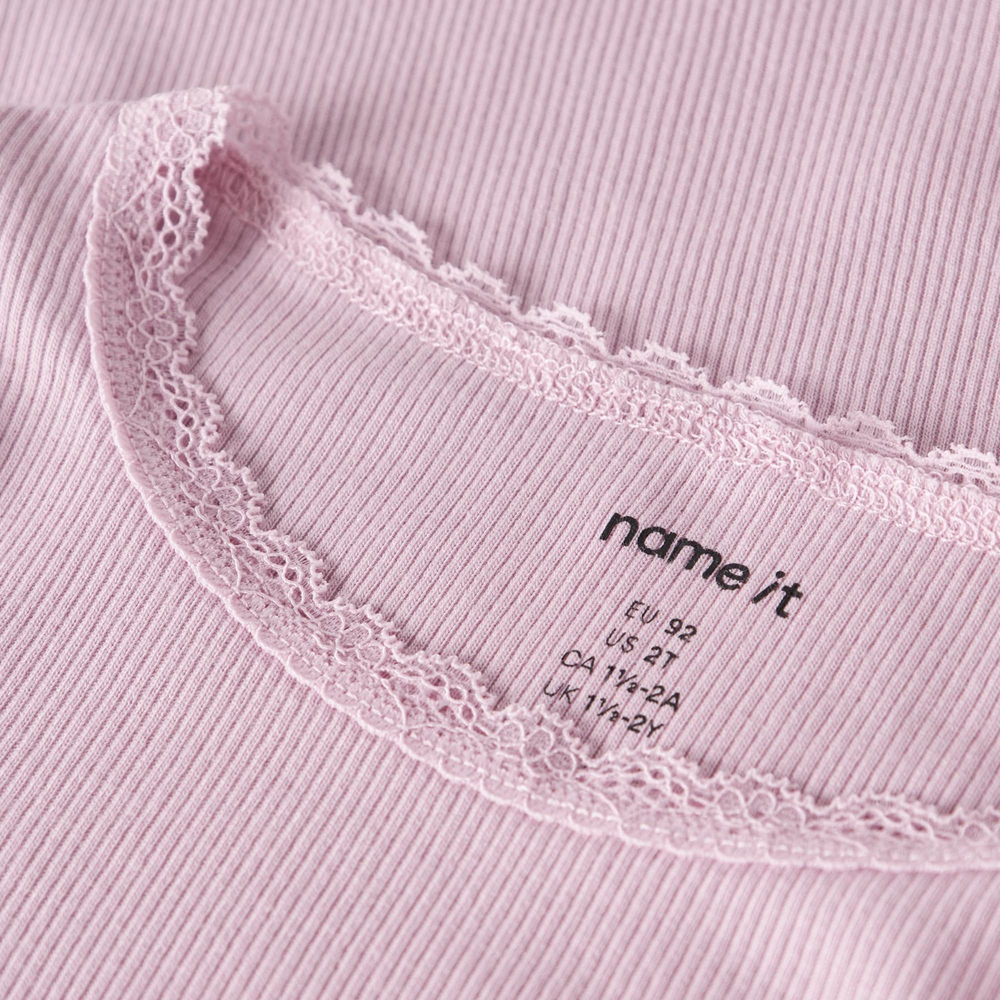 Langarmshirts, name it, Pink – Besonderheit: aus 57% Baumwolle