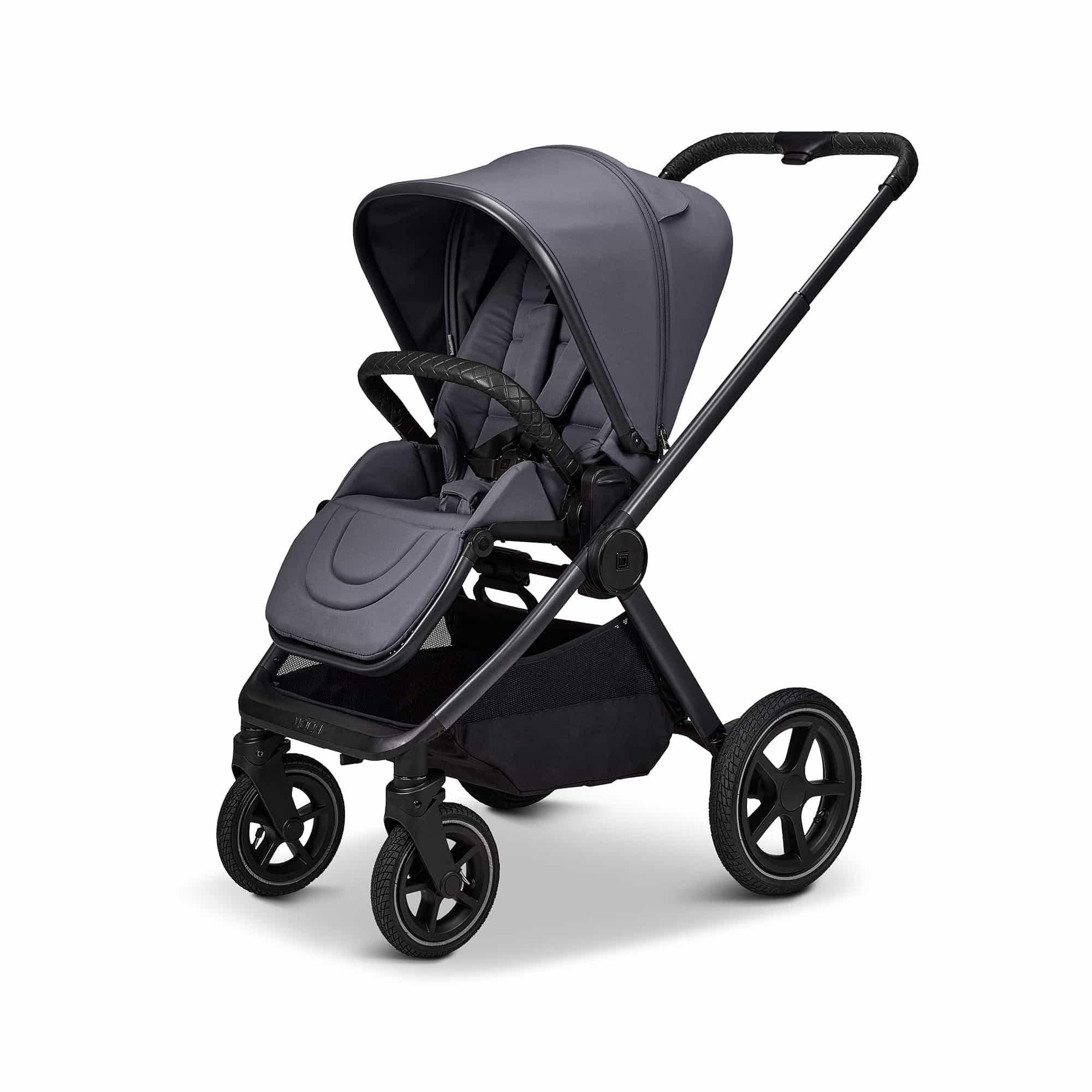 Kombi-Kinderwagen, MOON, Grau – Produktansicht