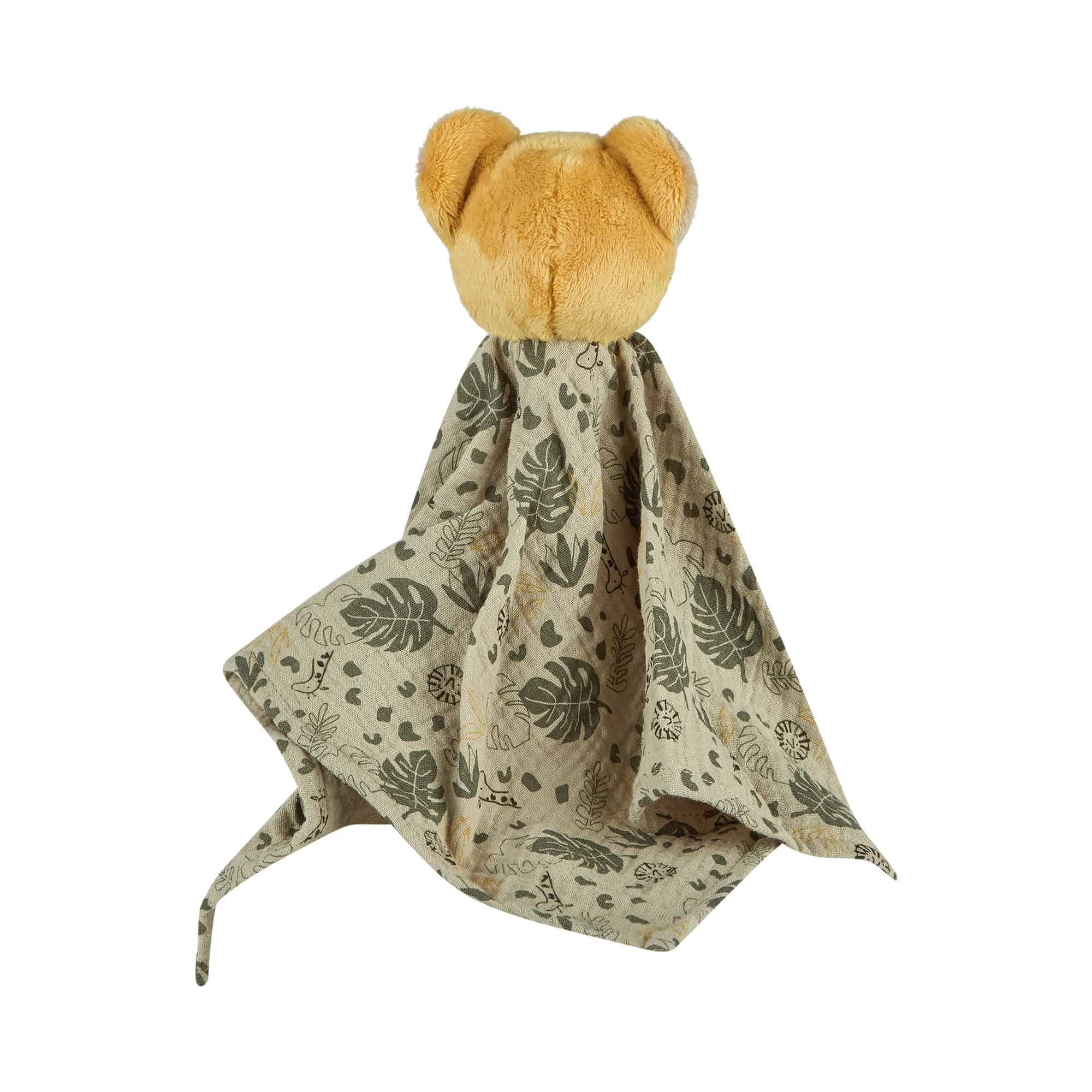 Schmusetücher, Sterntaler, Grau – Besonderheit: weiches Musselintuch mit süßem Löwenkopf