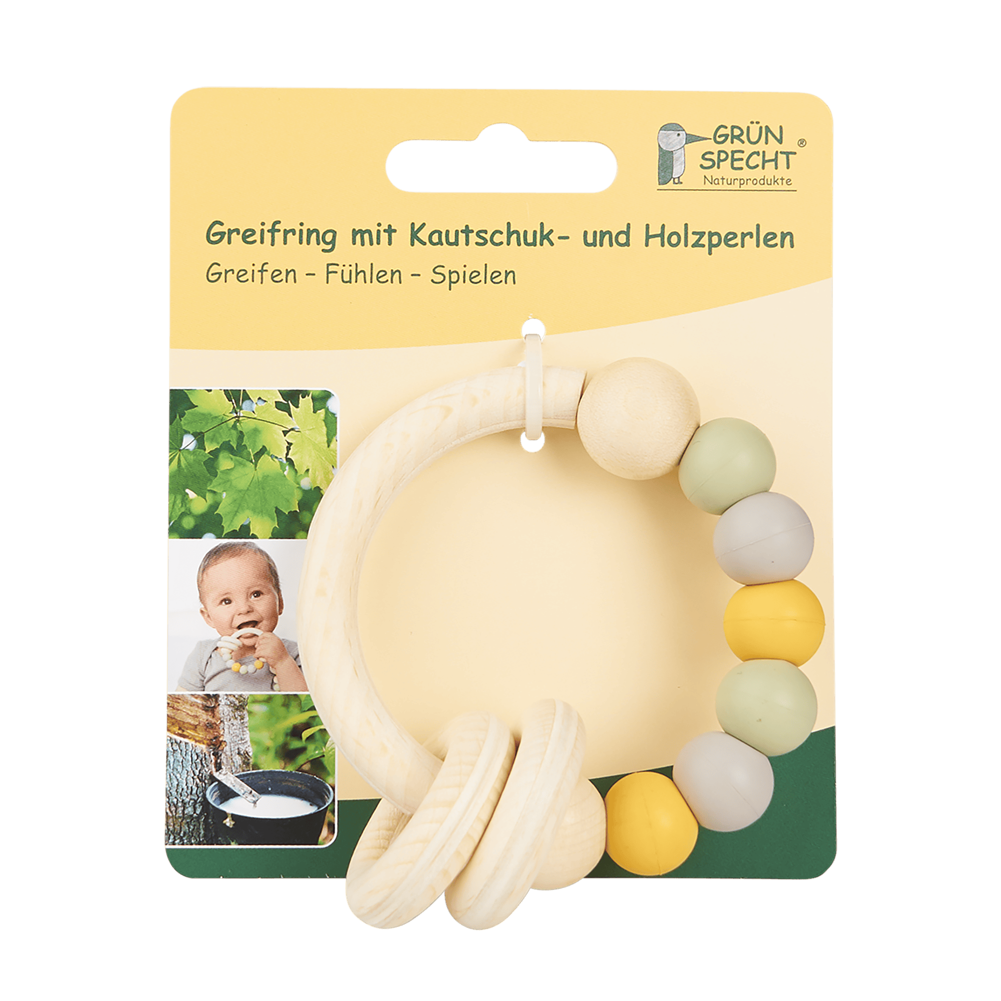 Rasseln & Greiflinge, GRÜNSPECHT, Mehrfarbig – Produktansicht