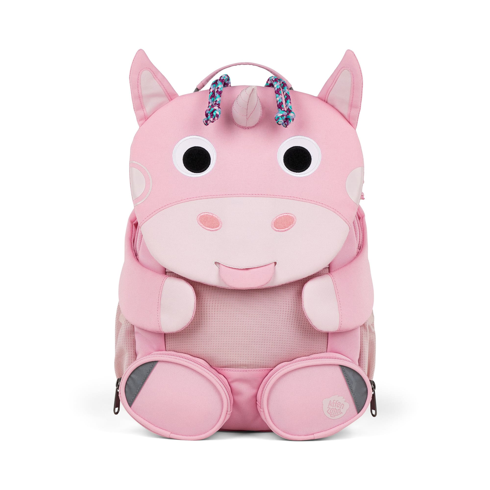 Kinderrucksäcke, Affenzahn, Pink – Besonderheit: höhen- und weitenverstellbarer Brustgurt für eine ideale Anpassung an den Körper