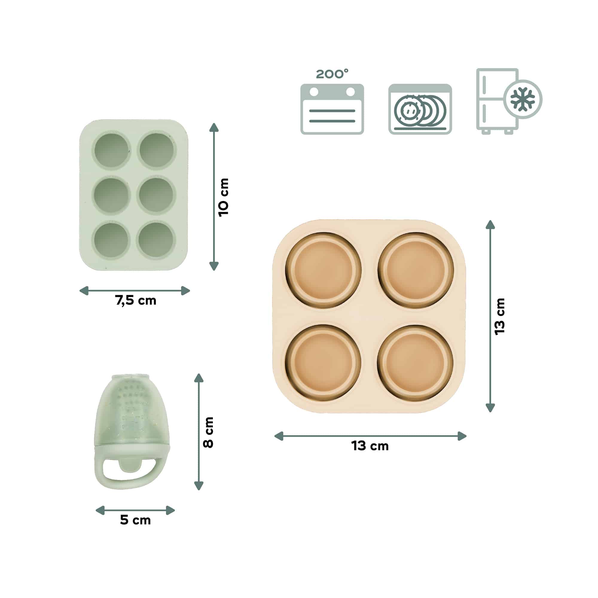 Nahrungsbehälter, babymoov, Mehrfarbig – Produktansicht