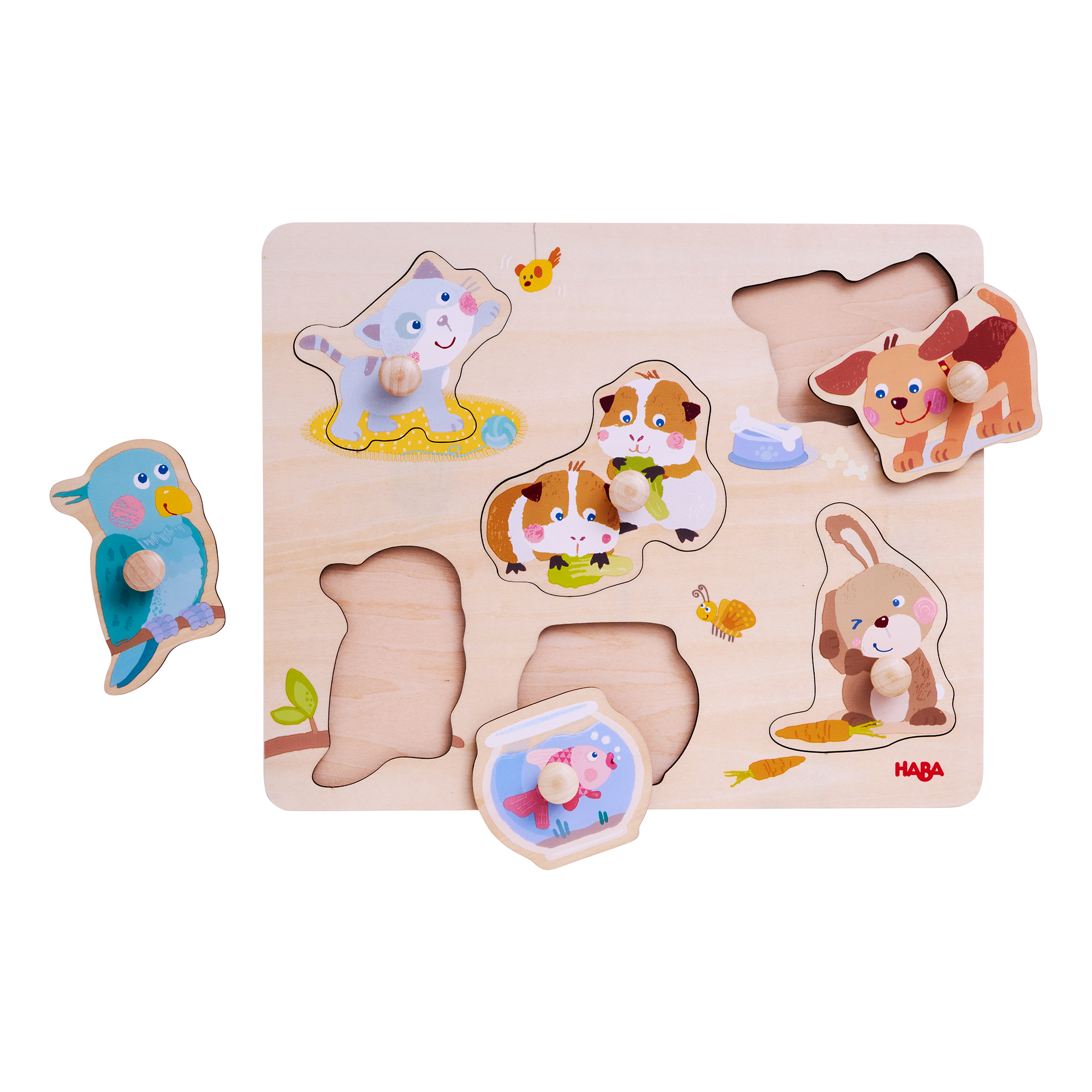 Holzpuzzle, HABA, Mehrfarbig – Produktansicht