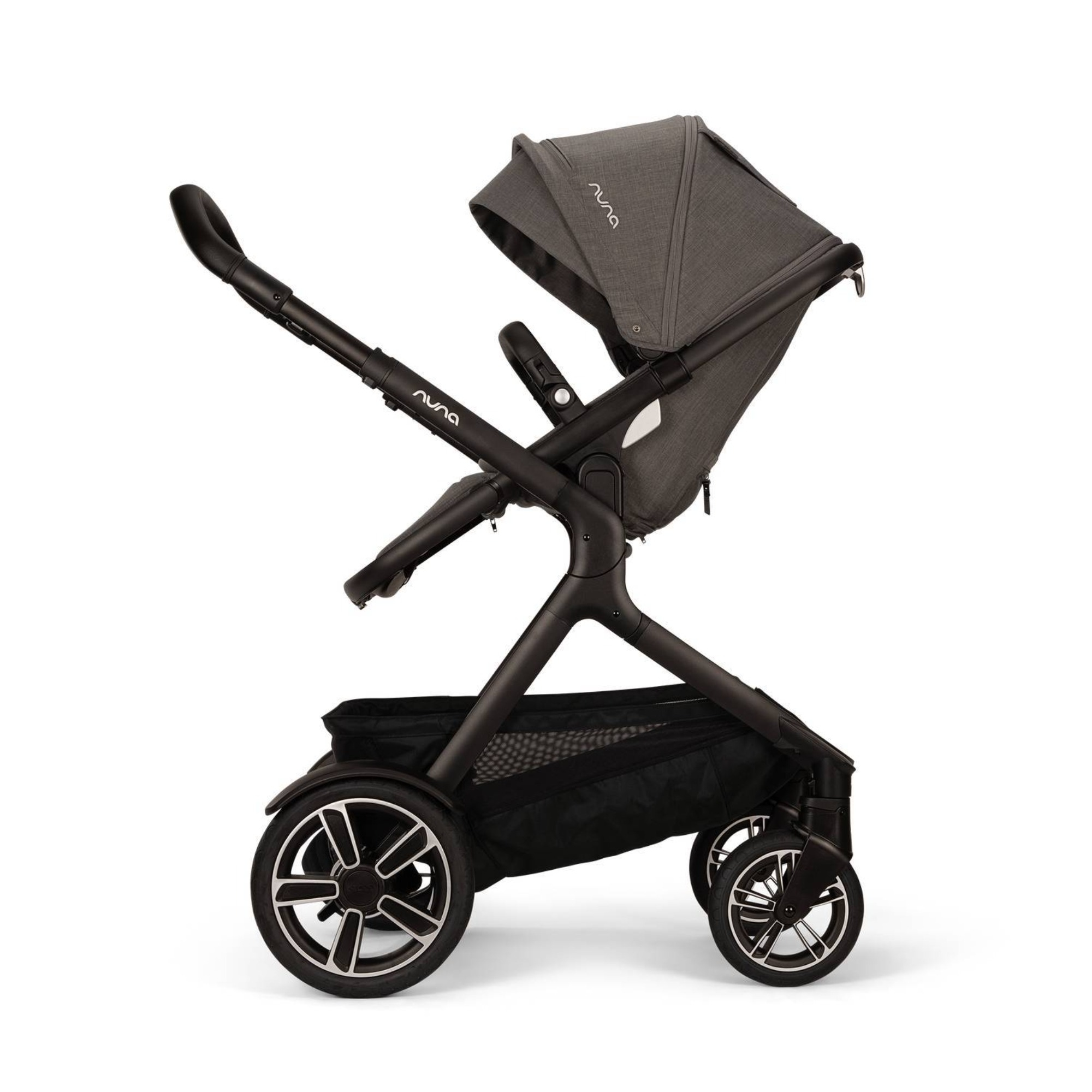 Kombi-Kinderwagen, nuna, Grau – Produktansicht