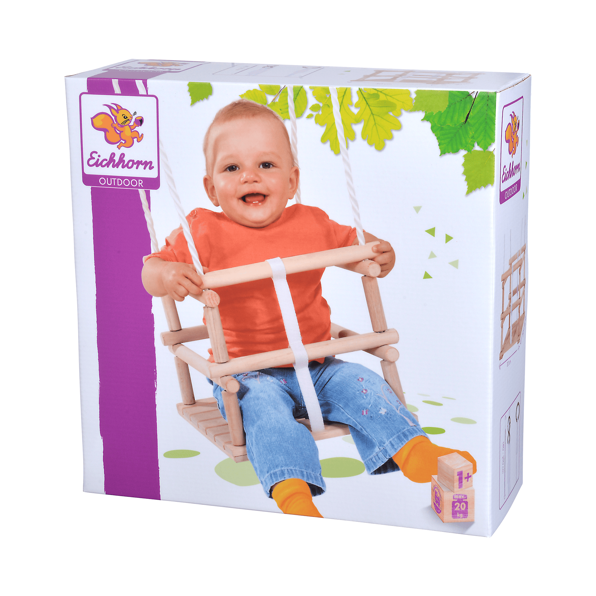 Schaukeln, Eichhorn, Braun – Produktansicht