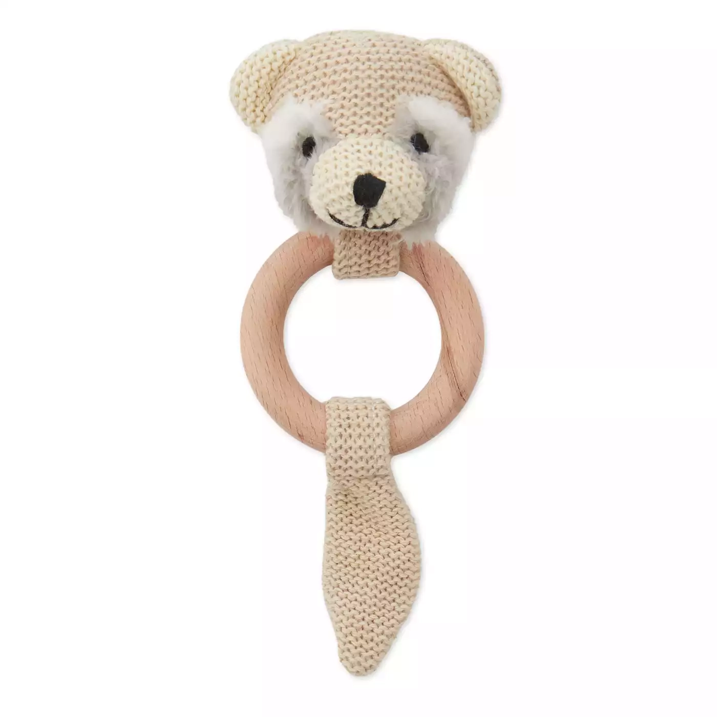 Rasseln & Greiflinge, bieco, Beige – Besonderheit: Greifling, Rassel und Beißring in einem