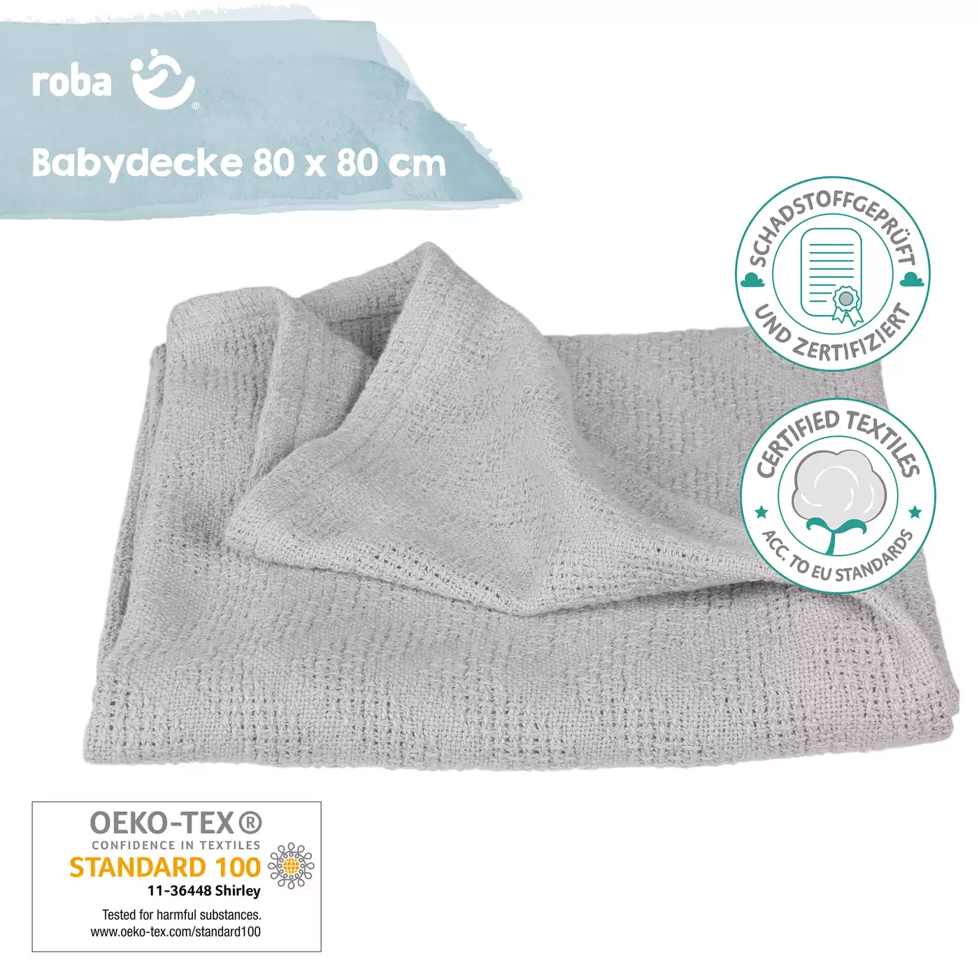 Kuscheldecken, roba, Grau – Produktansicht