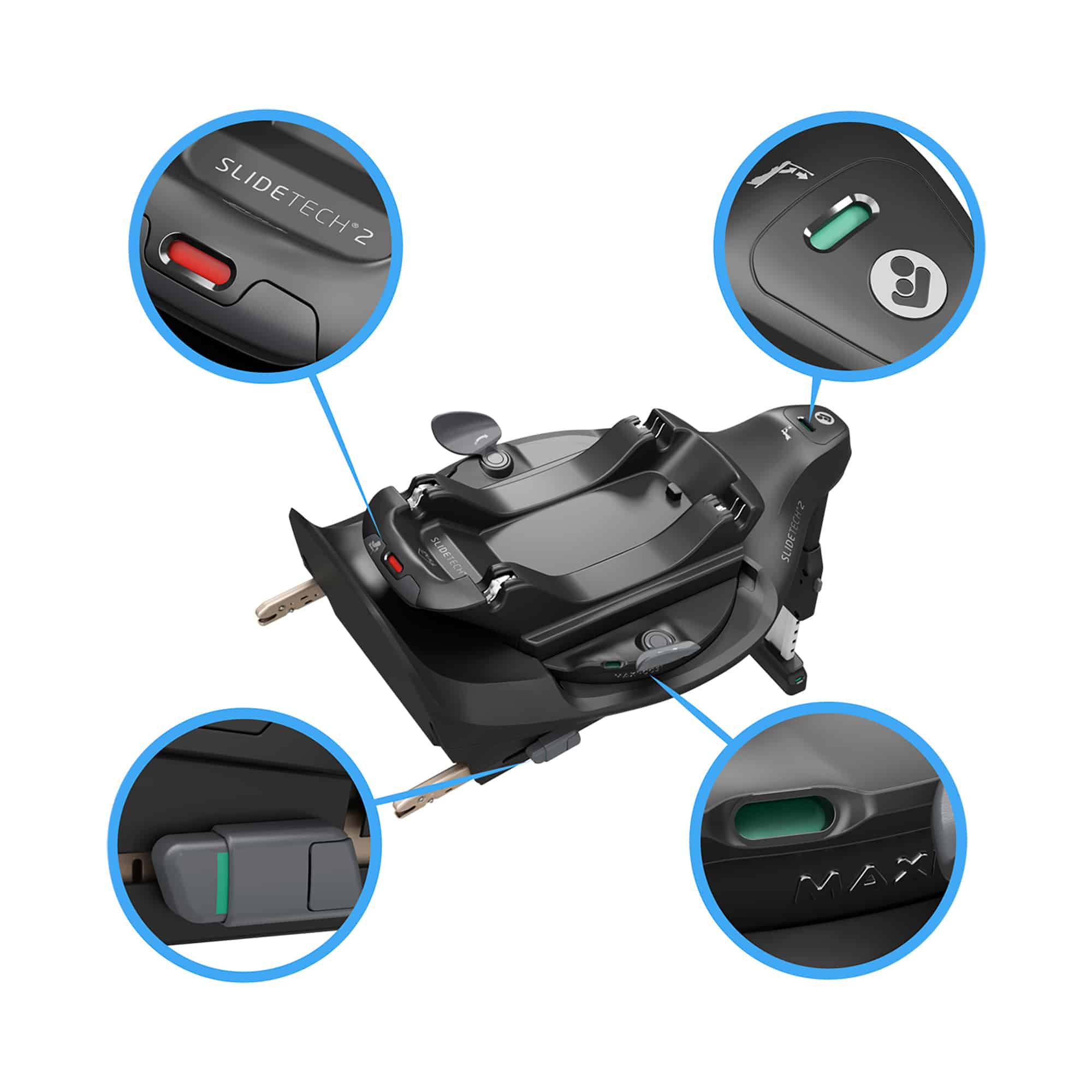 Isofix Stationen, MAXI-COSI Premium, Schwarz – Produktansicht