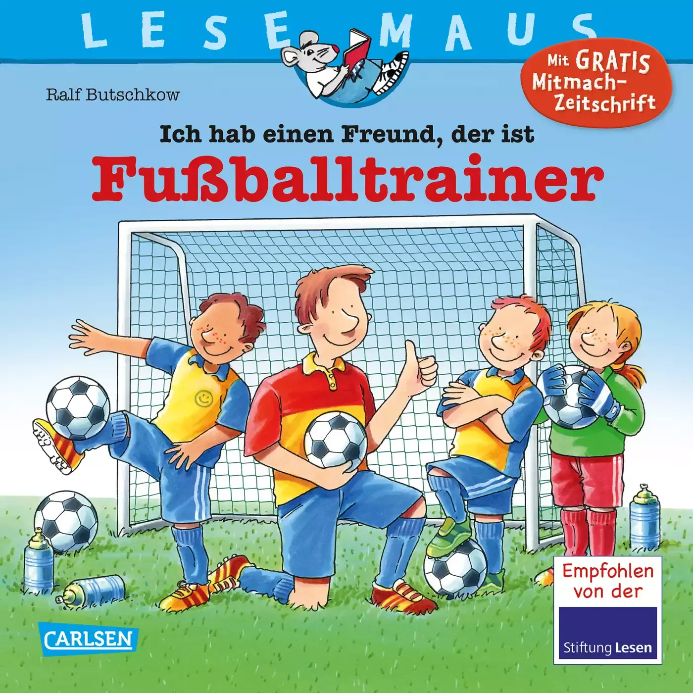 Lesemaus 102: Ich habe einen Freund, der ist Fußballtrainer CARLSEN 2000579058516 1