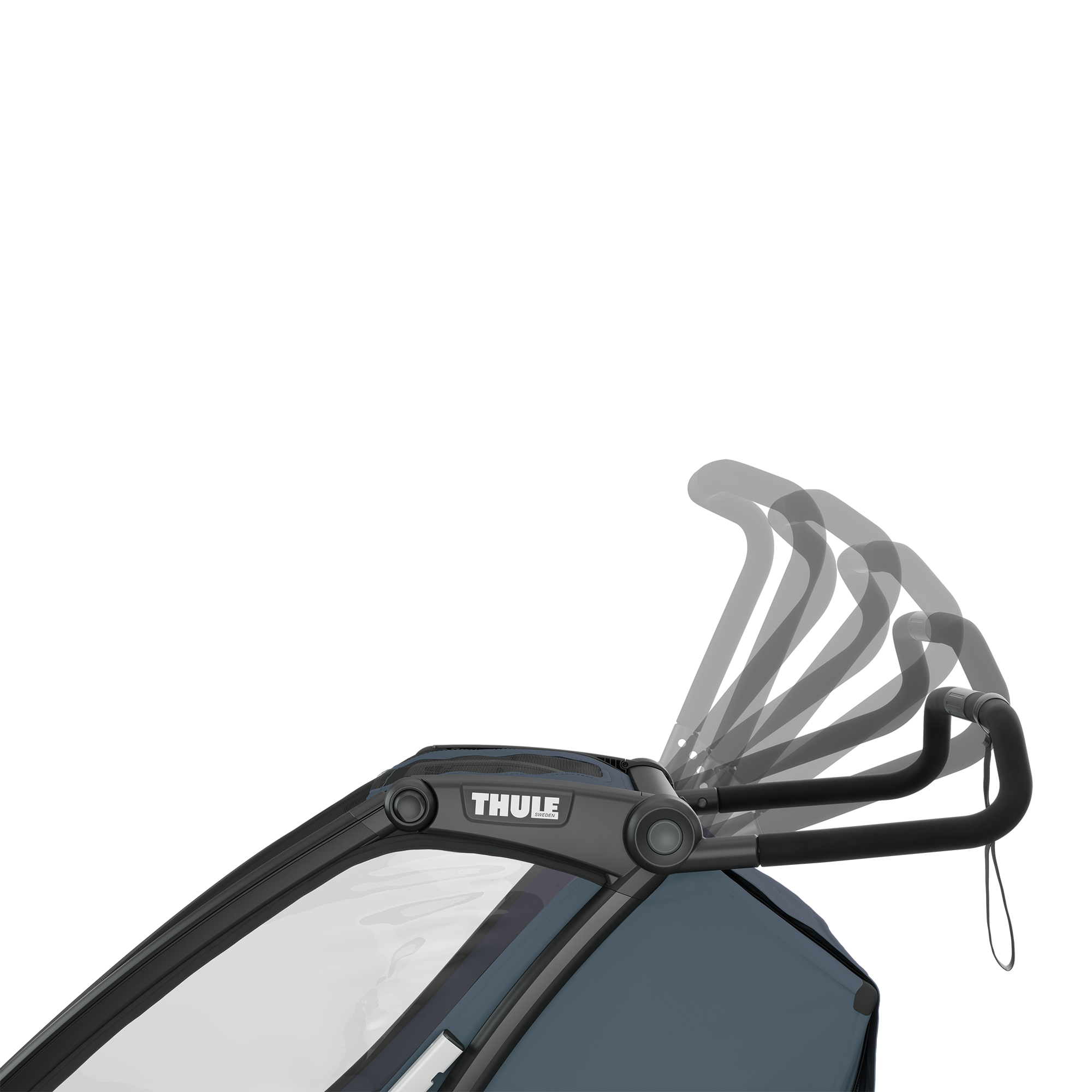 Fahrradanhänger, THULE, Grau – Produktansicht