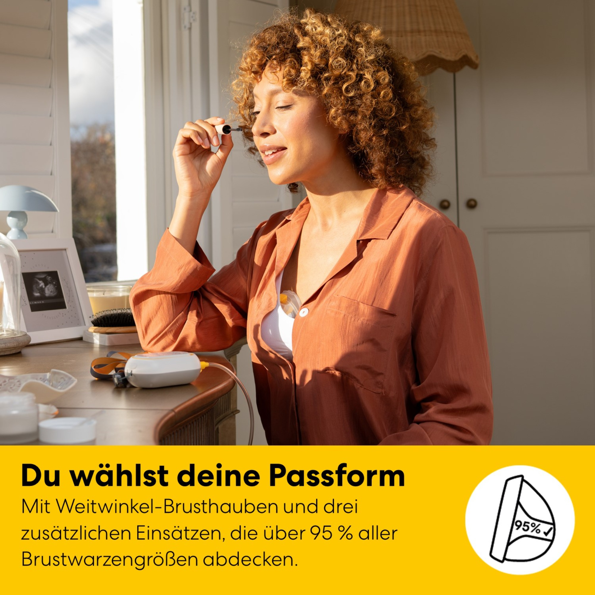 Hands Free Milchpumpen, medela, Transparent – Produktansicht