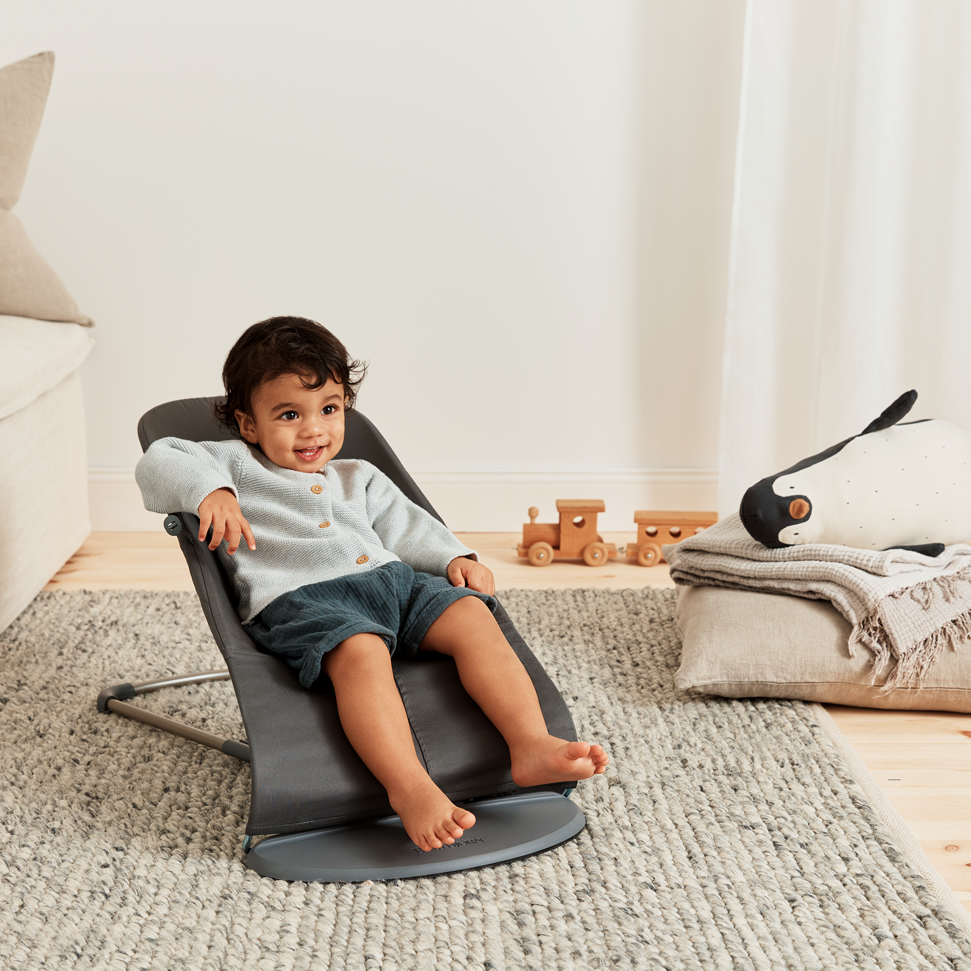 Wippen, BABYBJÖRN, Grau – Produktansicht