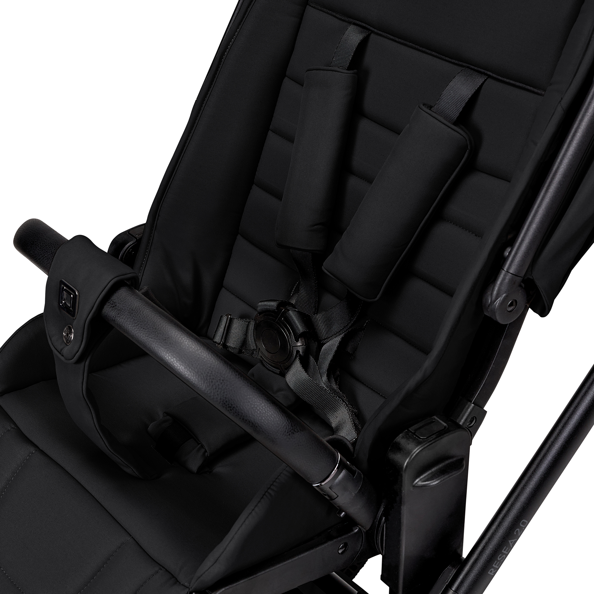 Kombi-Kinderwagen, MOON, Schwarz – Produktansicht