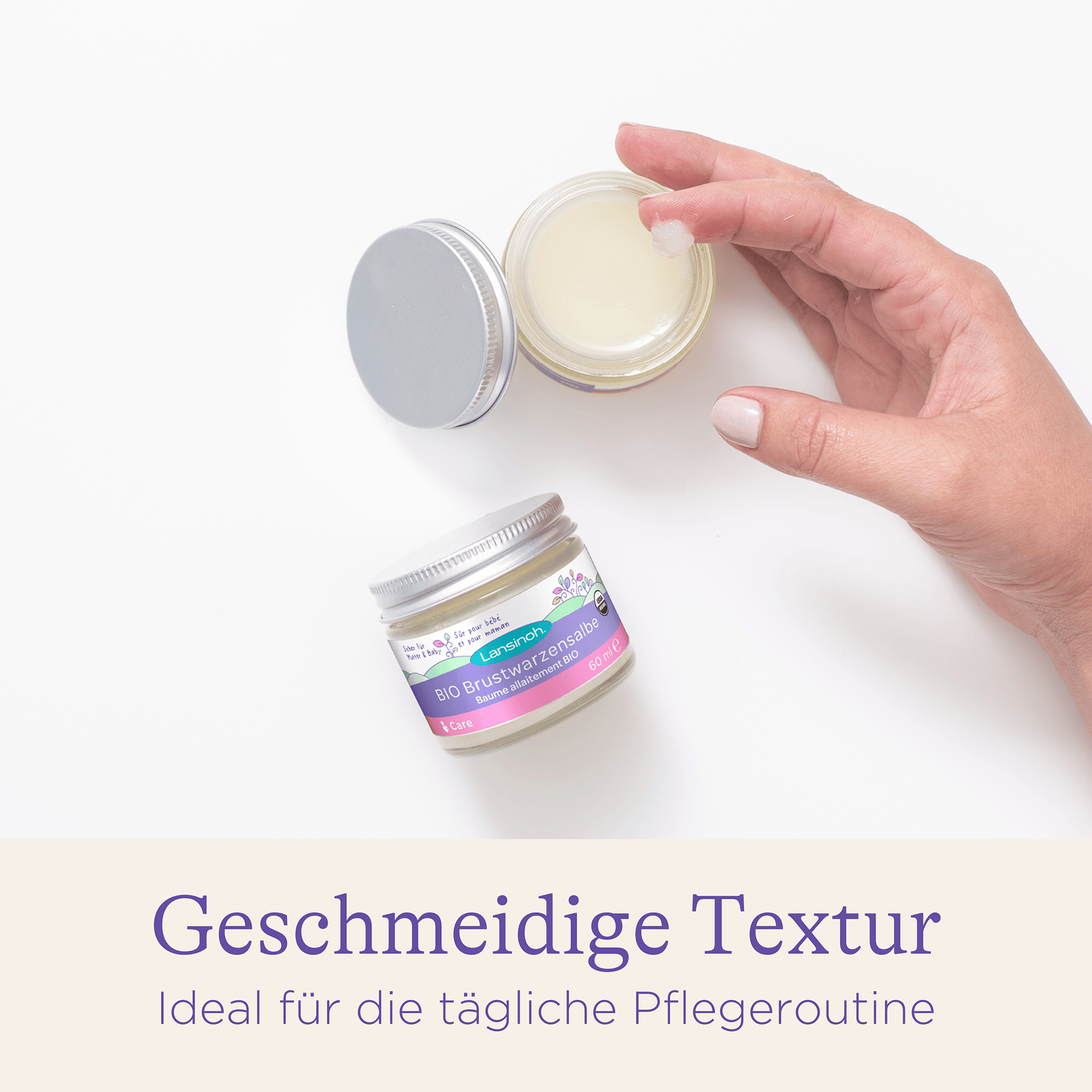 Körperpflege, Lansinoh, Lila – Produktansicht