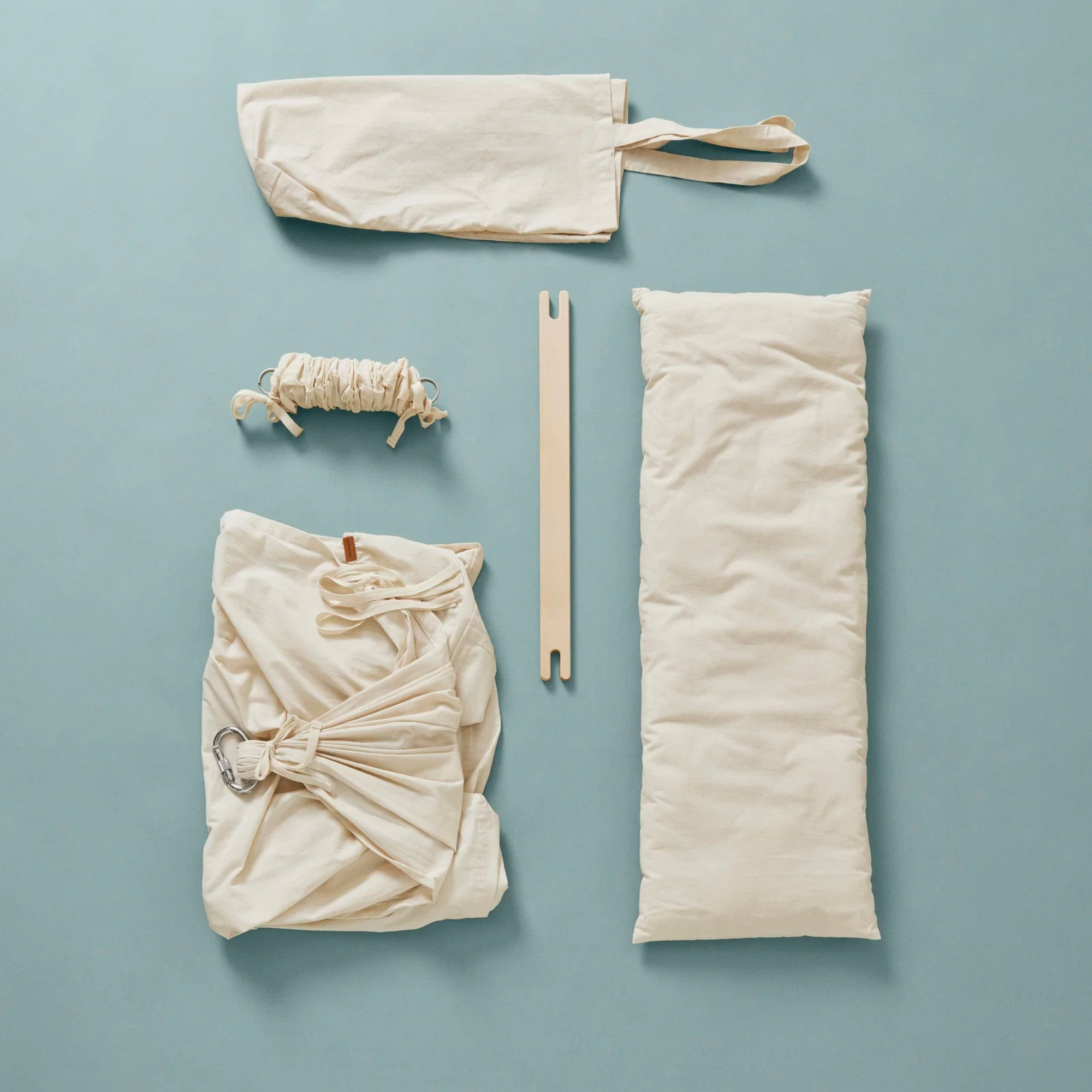 Federwiege, MEMBANTU, Beige – Produktansicht
