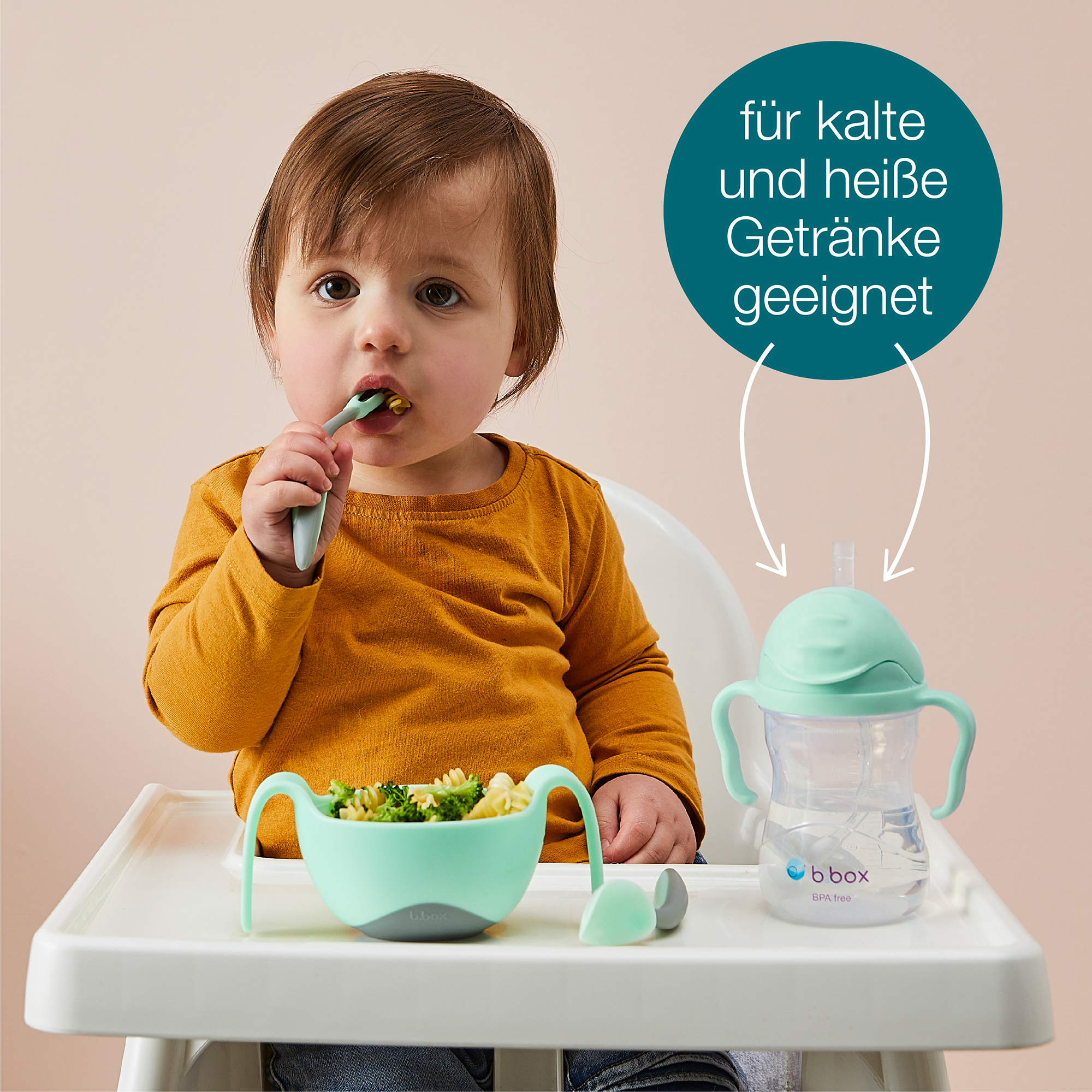 Trinklernbecher & -flaschen, B.box, Grün – Produktansicht