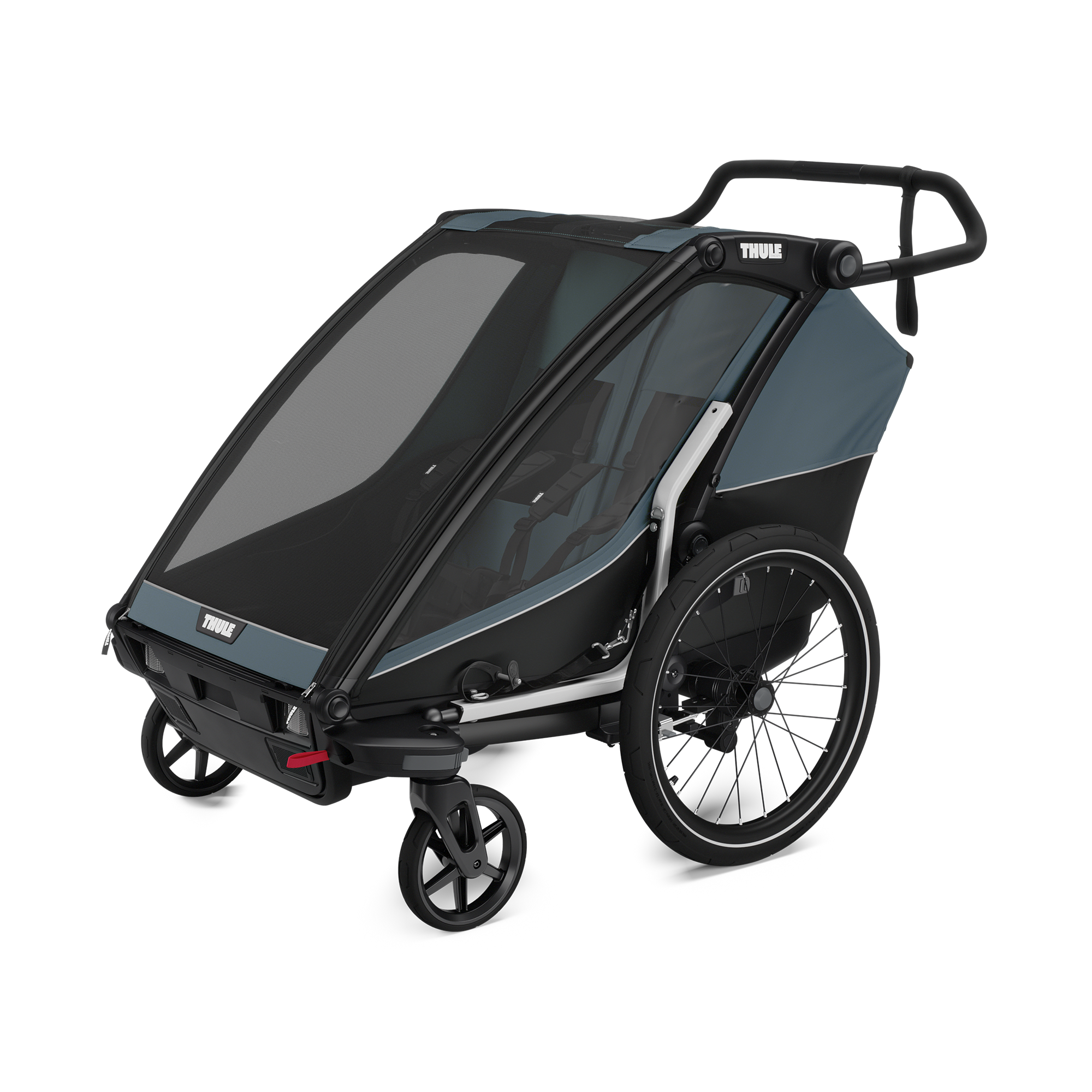 Fahrradanhänger, THULE, Grau – Produktansicht