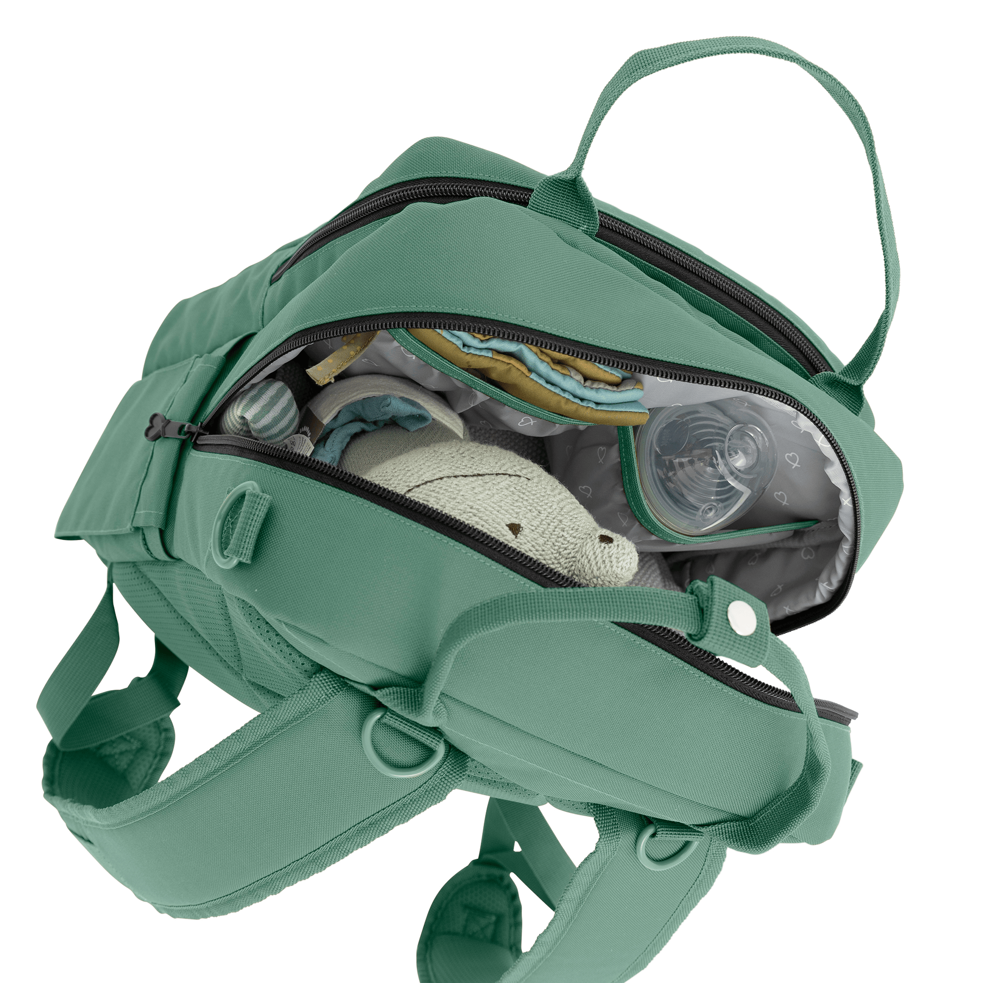 Wickelrucksäcke, ELSA & EMIL, Grün – Produktansicht