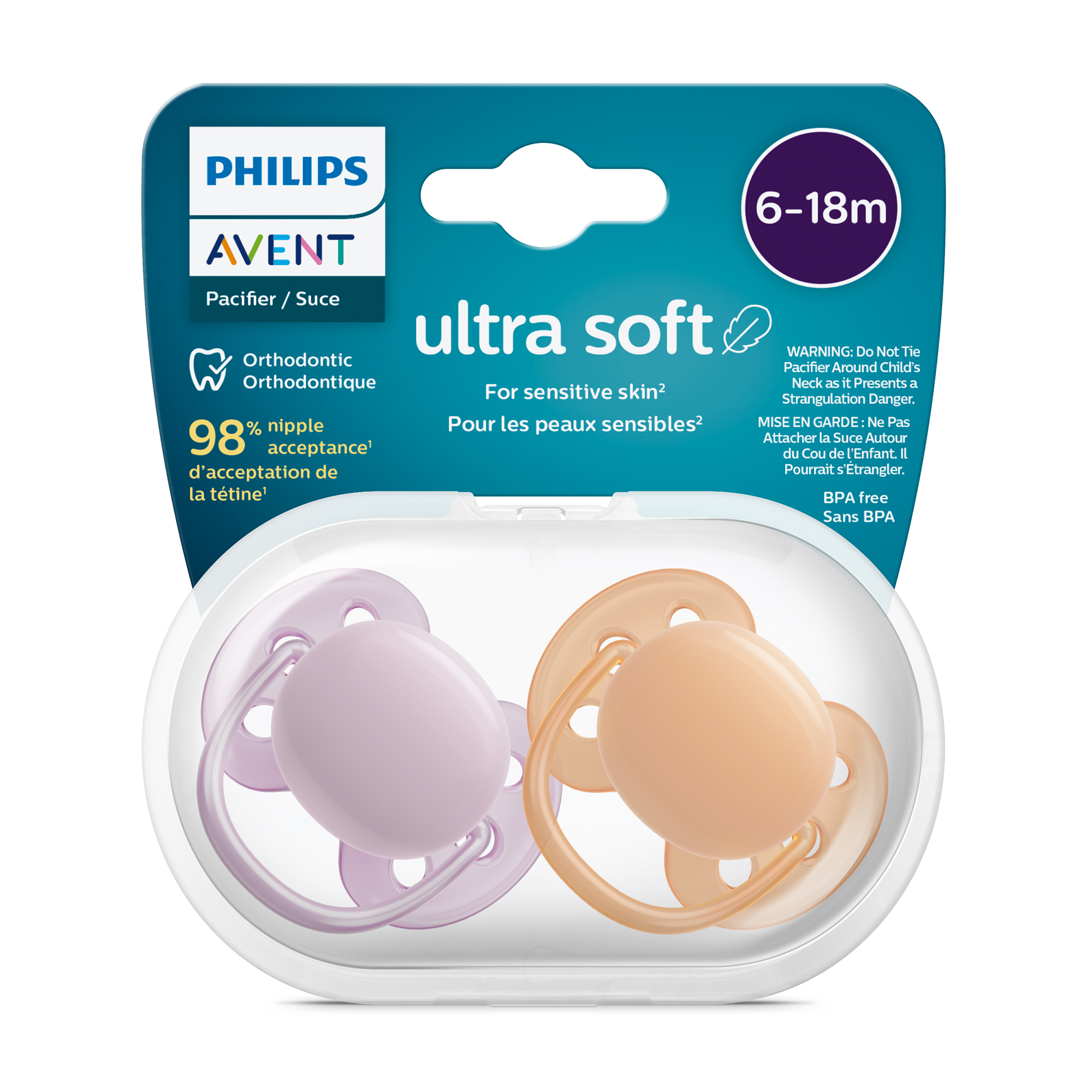 Schnuller, PHILIPS AVENT, Mehrfarbig – Produktansicht