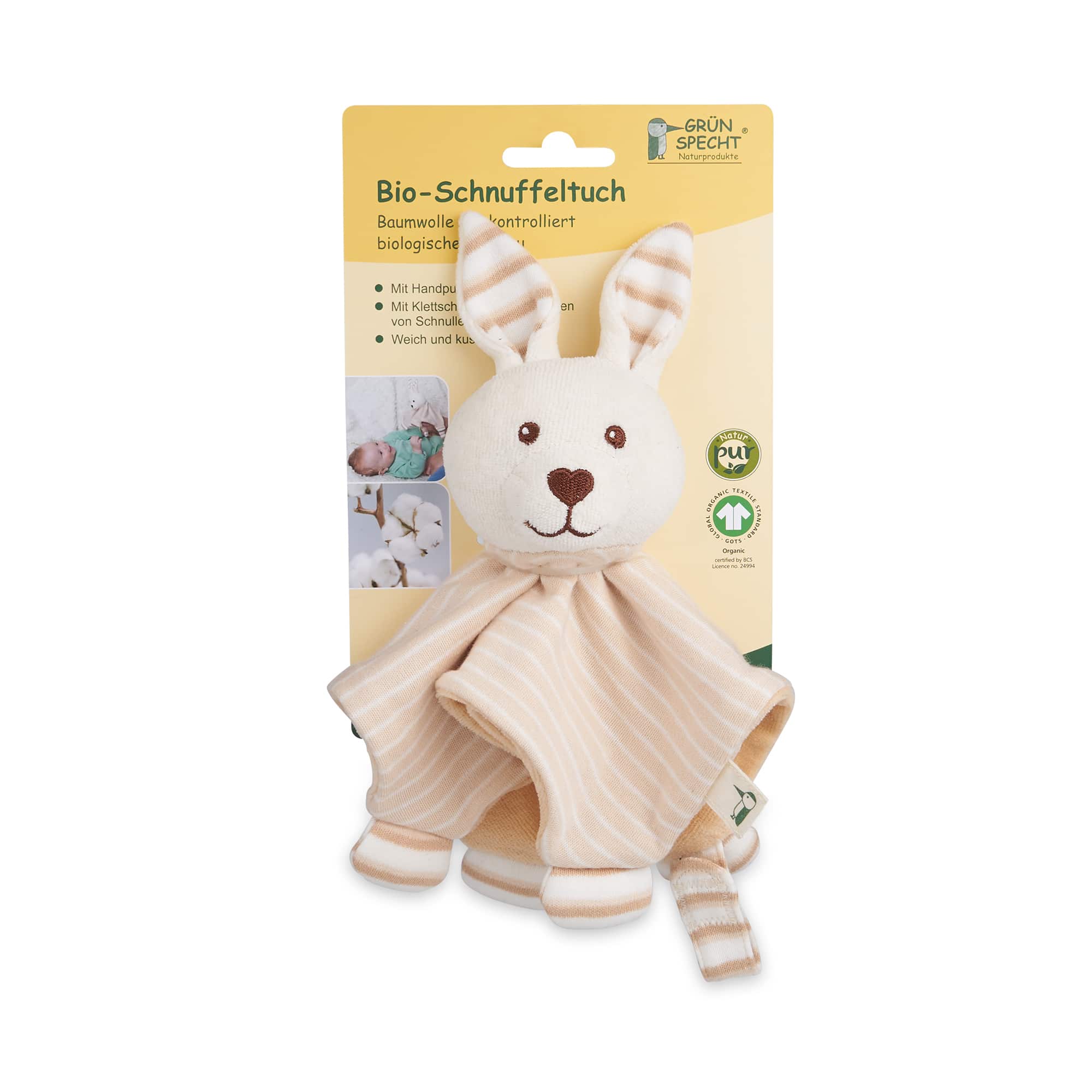 Schmusetücher, GRÜNSPECHT, Braun – Produktansicht