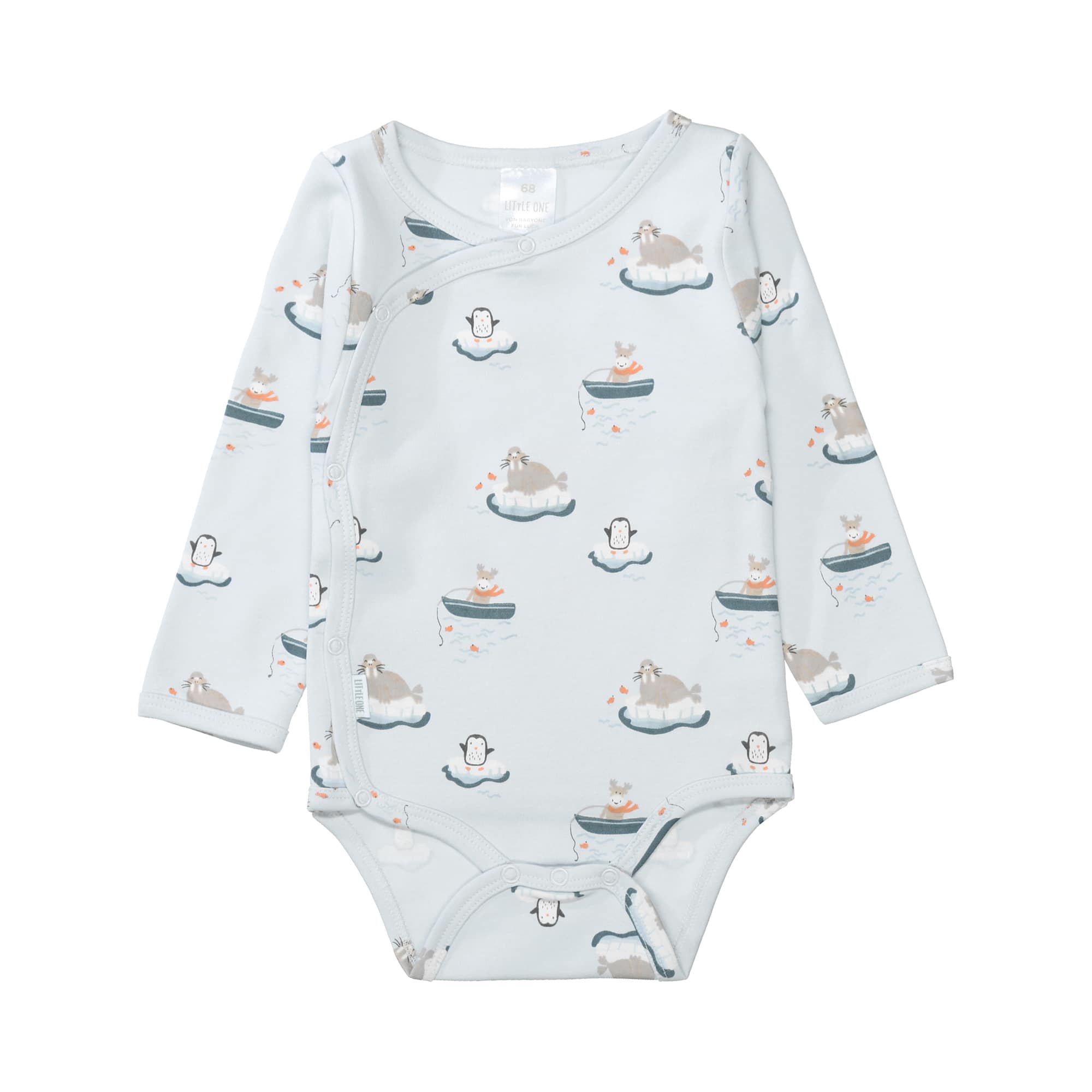 Wickelbodys, LITTLE ONE, Blau – Besonderheit: aus 100% Bio-Baumwolle