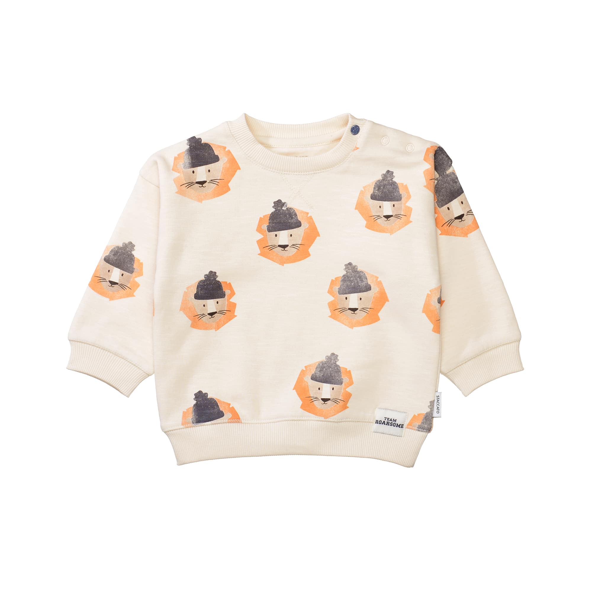Pullover & Sweatshirts, STACCATO, Beige – Besonderheit: aus 100% Baumwolle