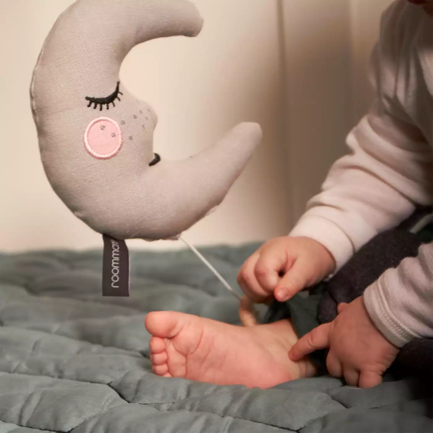 Spieluhren, Roommate, Grau – Besonderheit: 100% Bio-Baumwolle