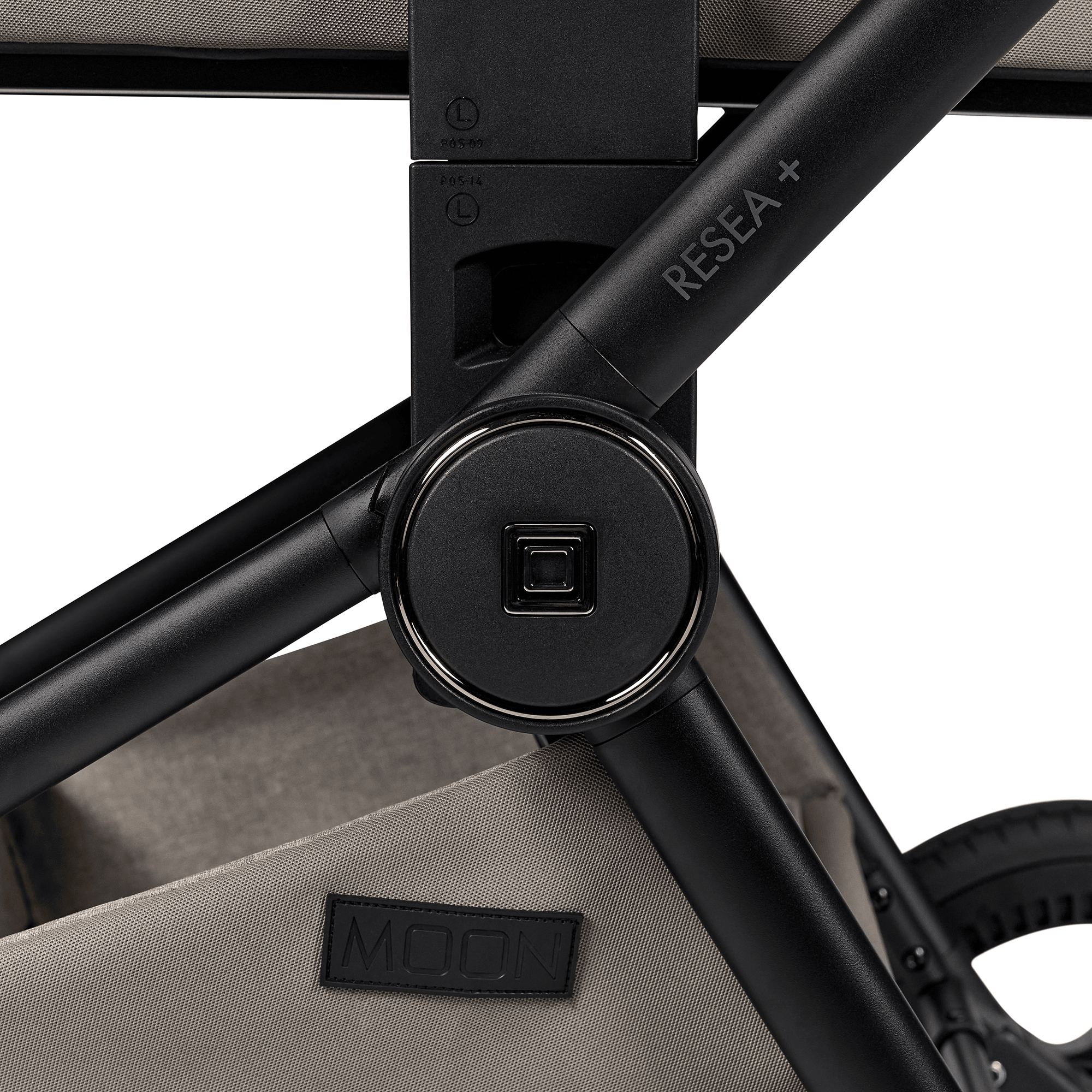 Kombi-Kinderwagen, MOON, Beige – Produktansicht