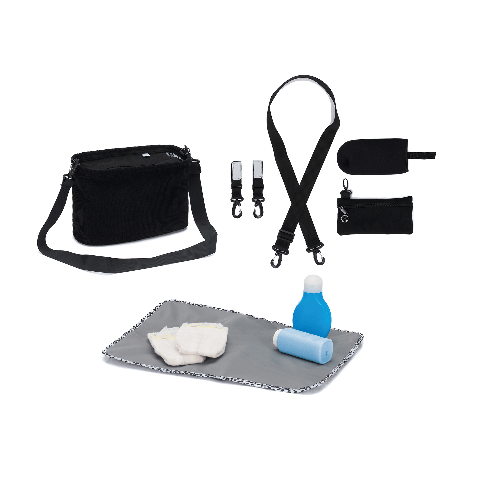 Wickeltaschen, LITTLE ONE, Schwarz – Produktansicht