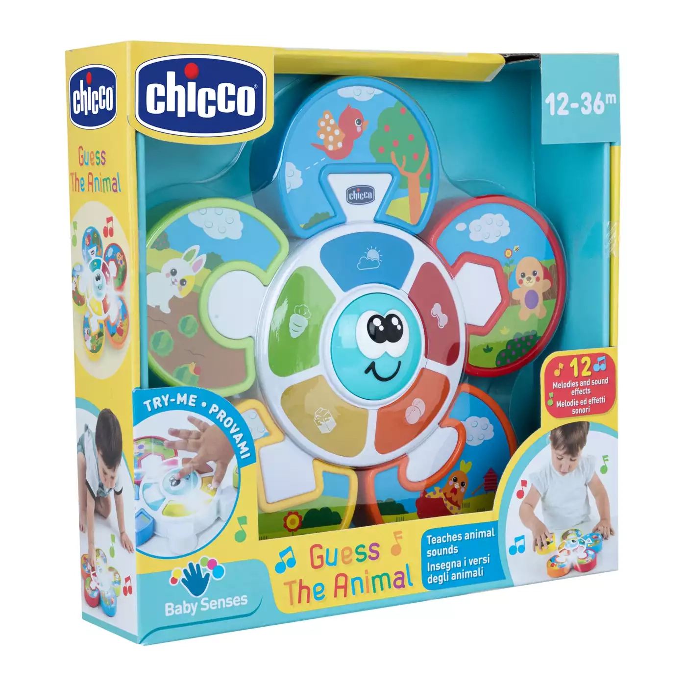 Kinderspielzeug, chicco, Mehrfarbig – Produktansicht